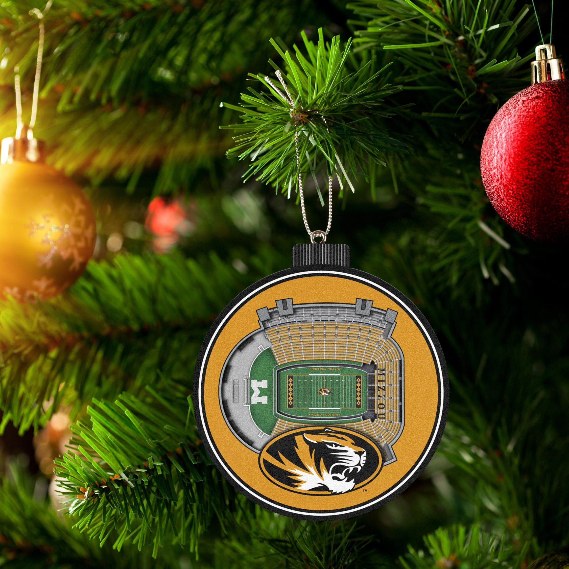 YouTheFan NCAA Missouri Tigers 3D StadiumView Ornament - Faurot Field at Memorial Stadium