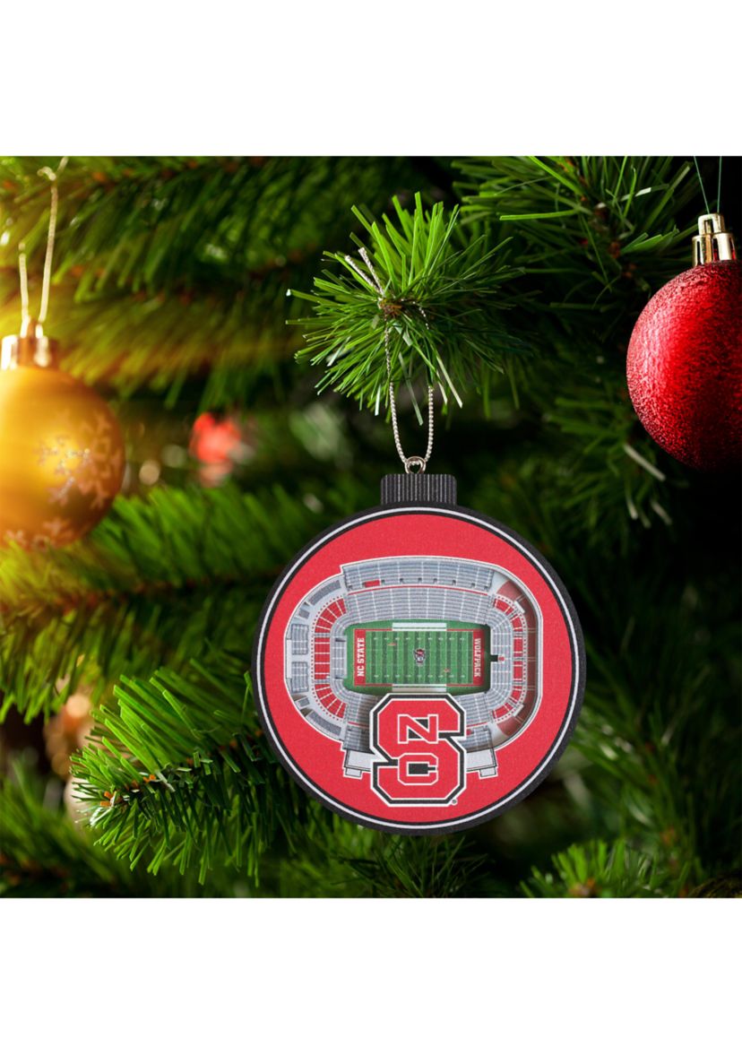 YouTheFan NCAA NC State Wolfpack 3D StadiumView Ornament - Carter-Finley Stadium