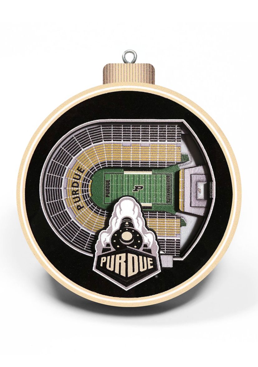 YouTheFan NCAA Purdue Boilermakers FB 3D StadiumView Ornament - Ross-Ade Stadium