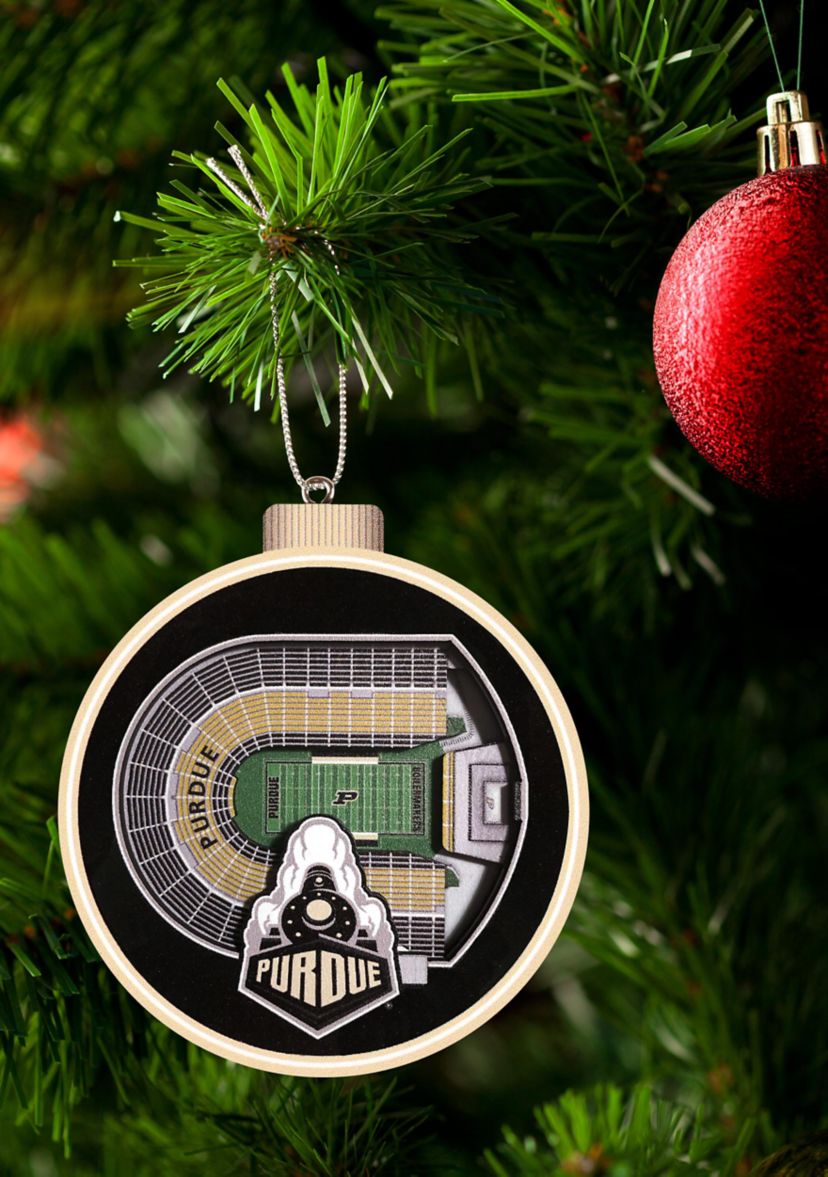 YouTheFan NCAA Purdue Boilermakers FB 3D StadiumView Ornament - Ross-Ade Stadium