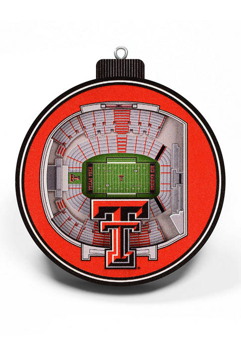 NCAA Texas Tech Red Raiders 3D StadiumView Ornament - Jones AT&T Stadium