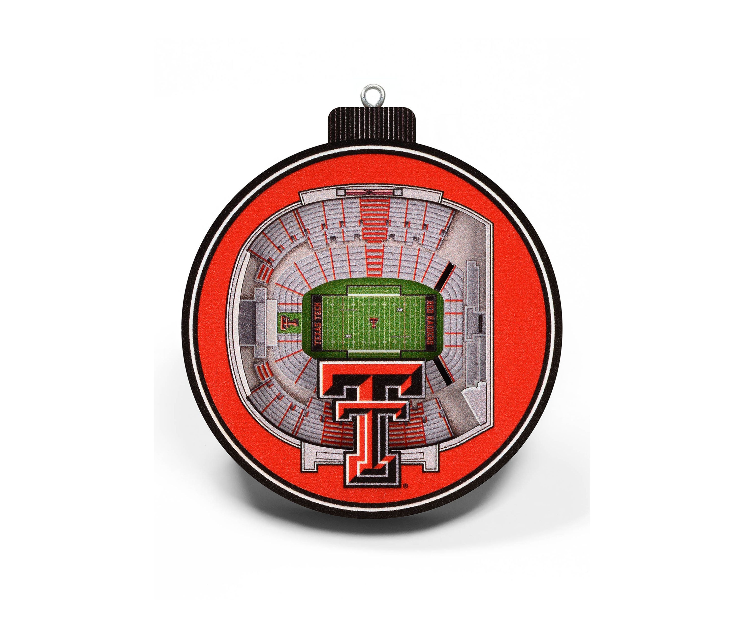 YouTheFan NCAA Texas Tech Red Raiders 3D StadiumView Ornament - Jones AT&T Stadium
