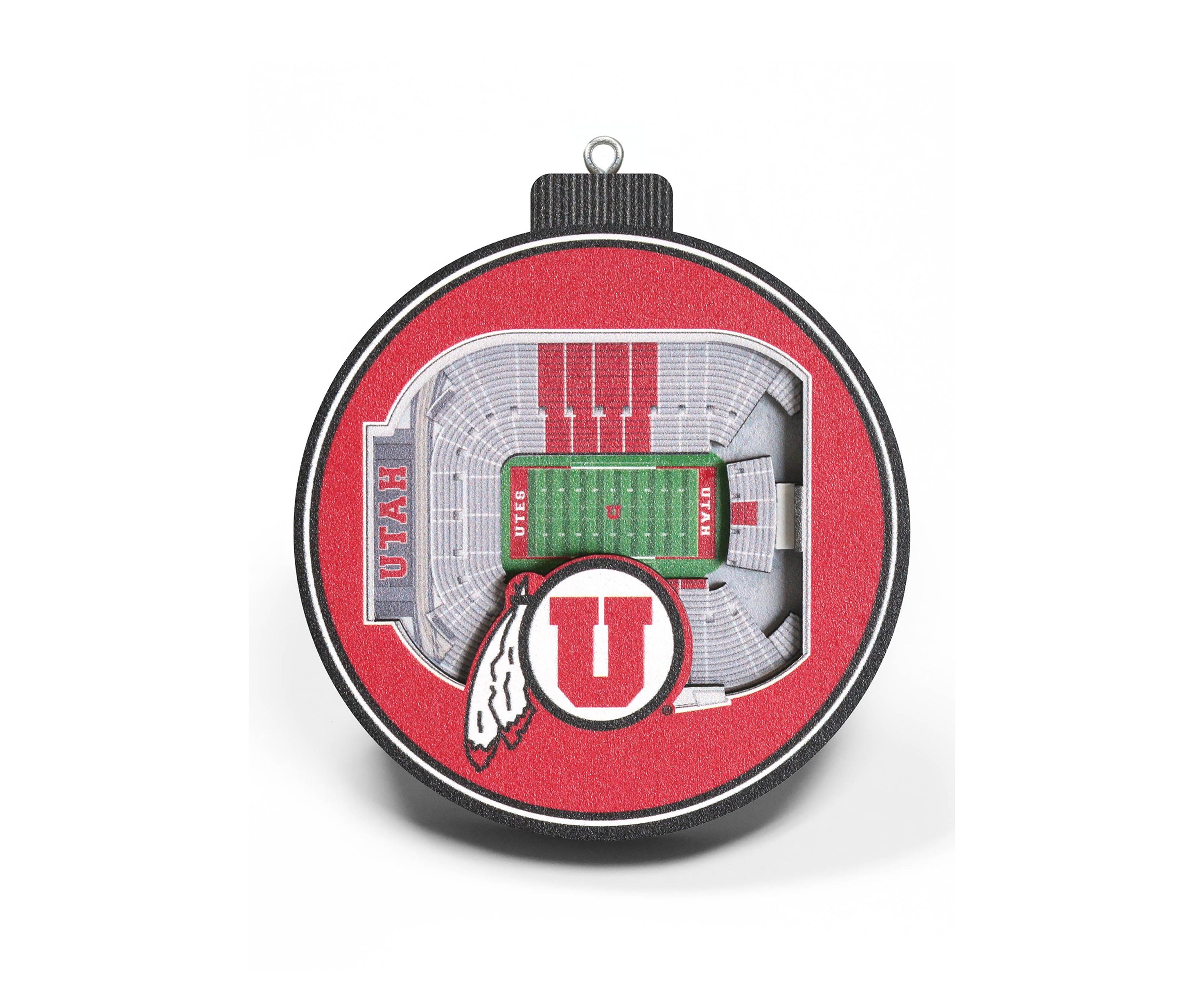 YouTheFan NCAA Utah Utes 3D StadiumView Ornament -Jon M. Huntsman Center