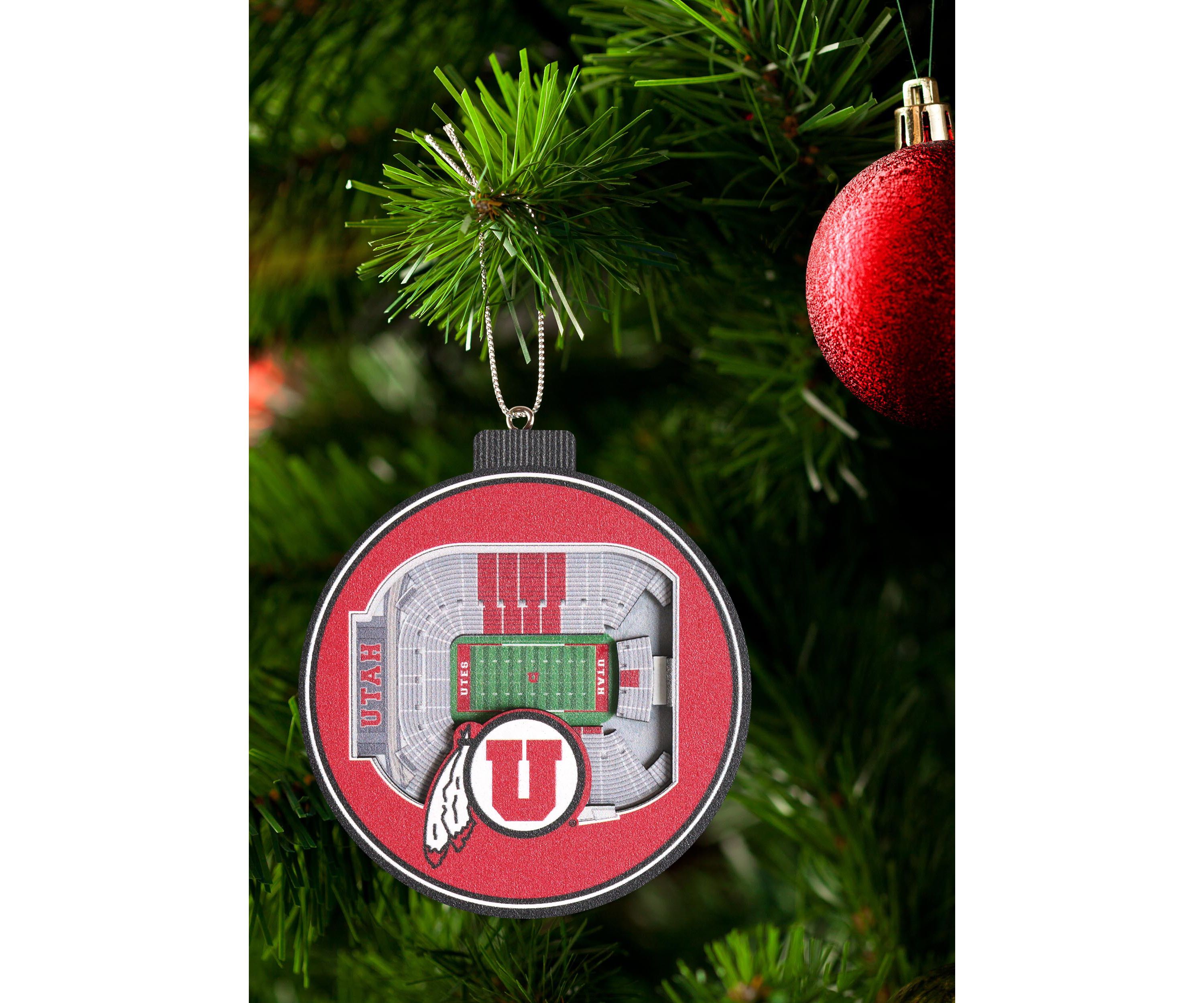 YouTheFan NCAA Utah Utes 3D StadiumView Ornament -Jon M. Huntsman Center