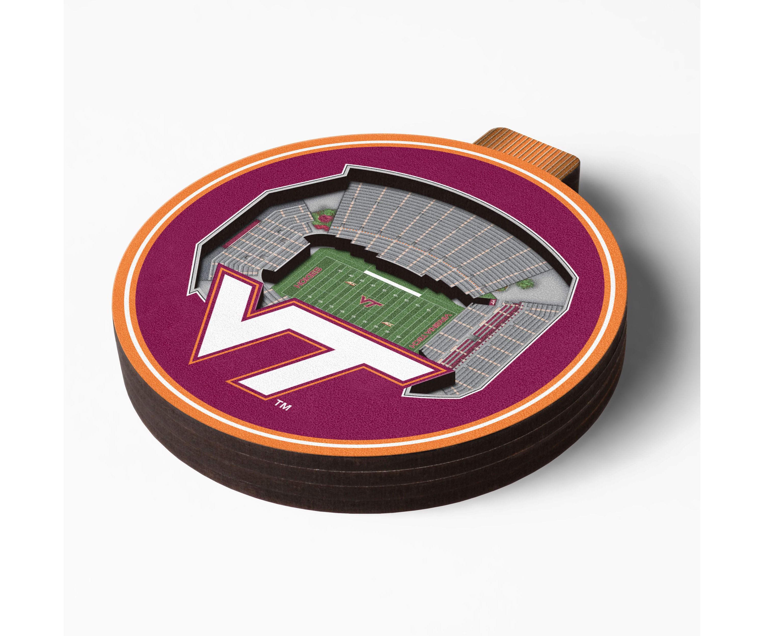 YouTheFan NCAA Virginia Tech Hokies 3D StadiumView Ornament  - Lane Stadium Worsham Field