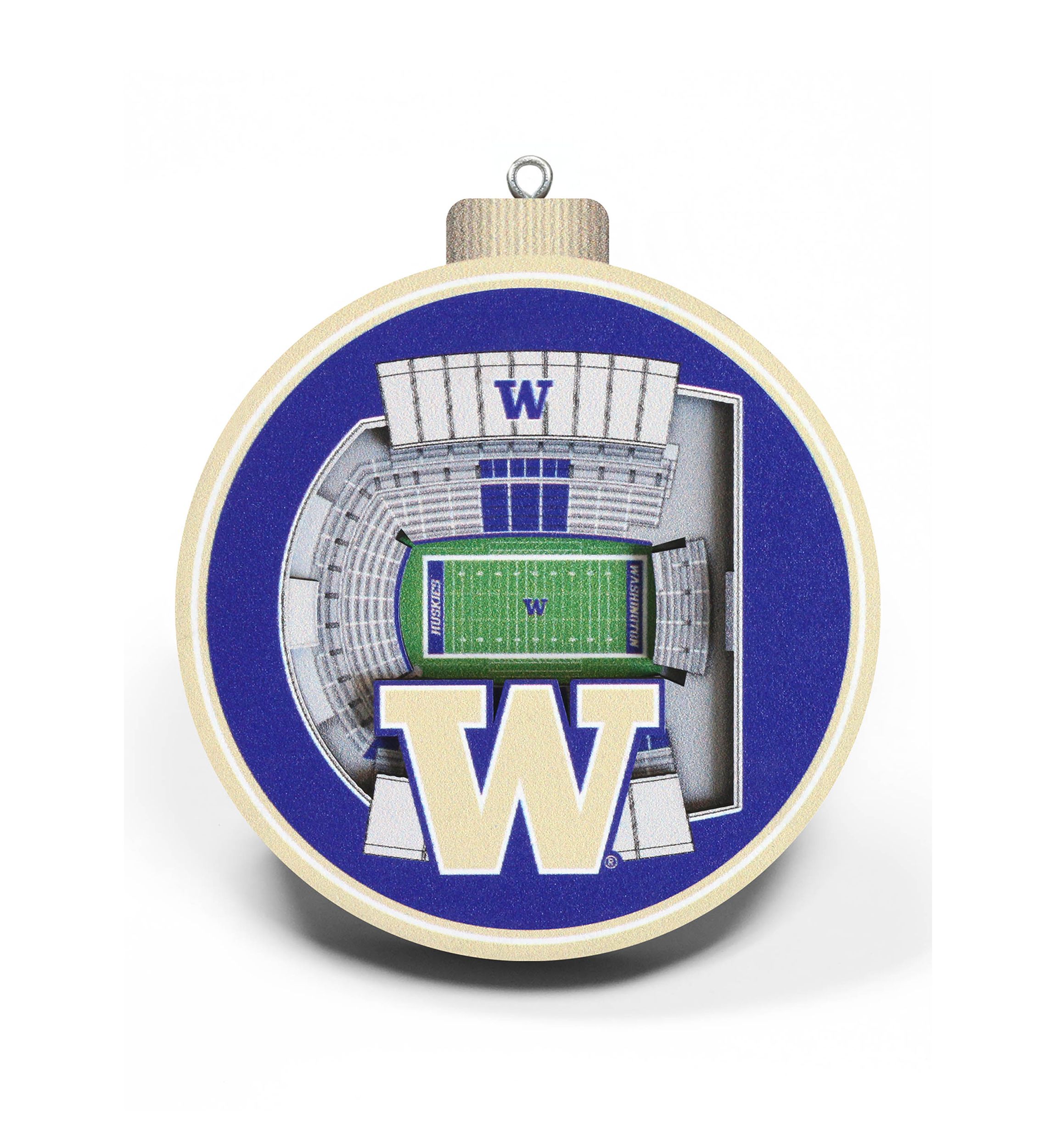 YouTheFan NCAA Washington Huskies 3D StadiumView Ornament - Husky Stadium
