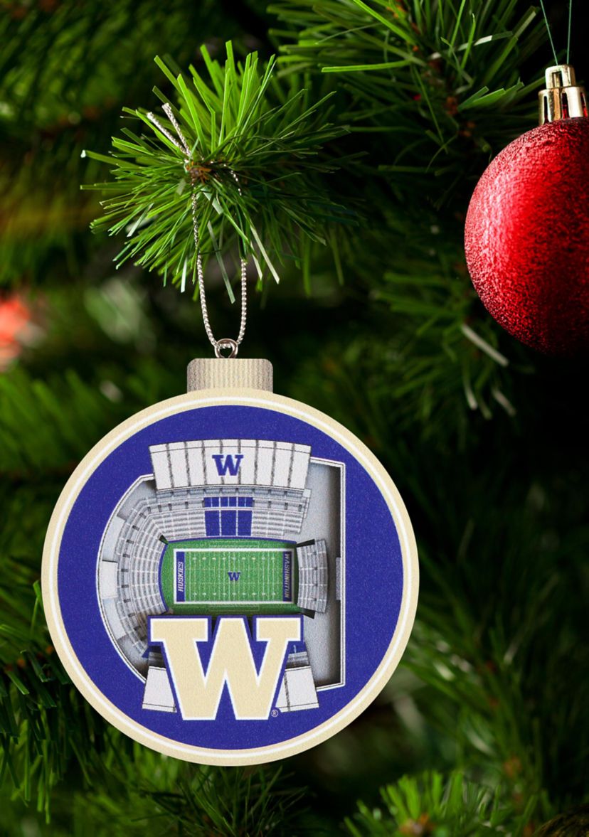 YouTheFan NCAA Washington Huskies 3D StadiumView Ornament - Husky Stadium