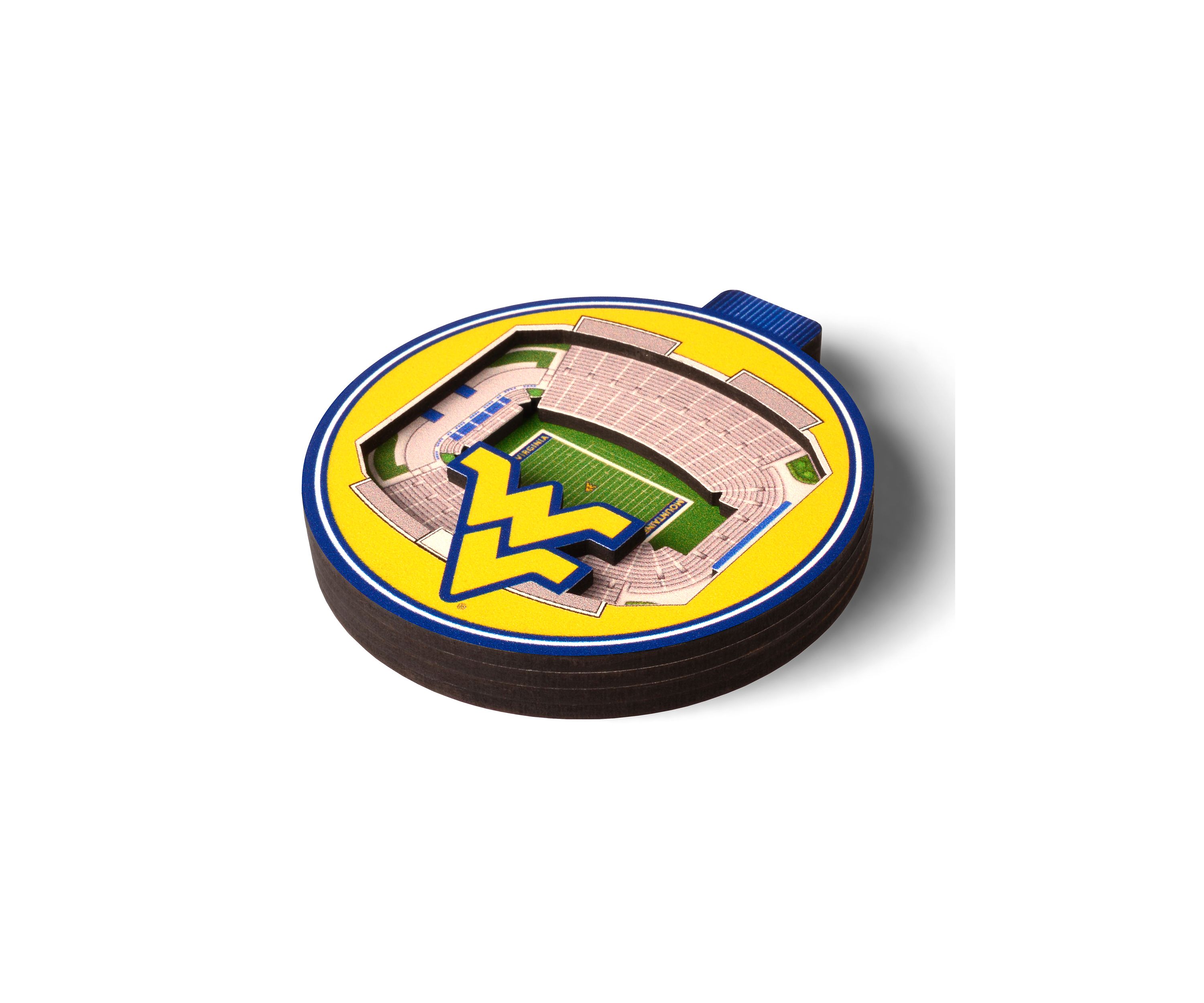 YouTheFan NCAA West Virginia Mountaineers 3D StadiumView Ornament - Milan Puskar Stadium