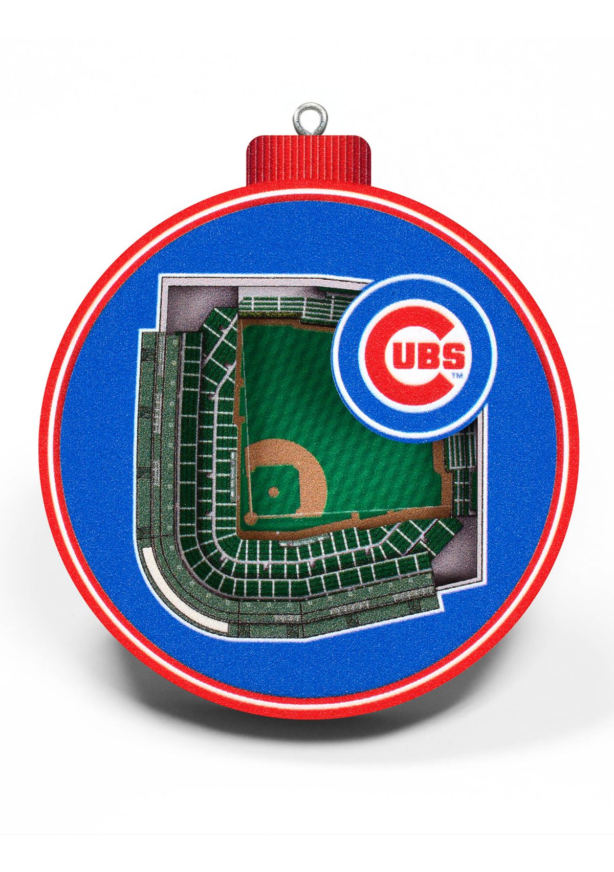 YouTheFan MLB Chicago Cubs 3D StadiumView Ornament - Wrigley Field
