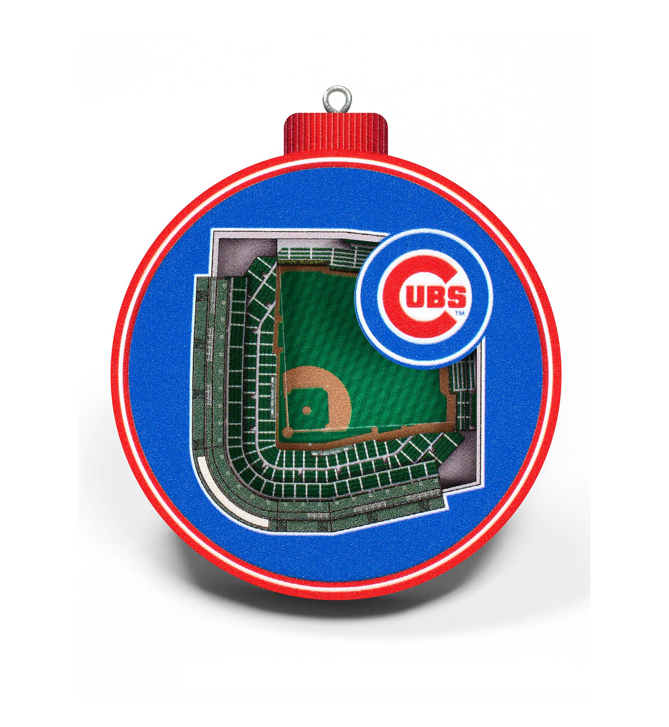 YouTheFan MLB Chicago Cubs 3D StadiumView Ornament - Wrigley Field