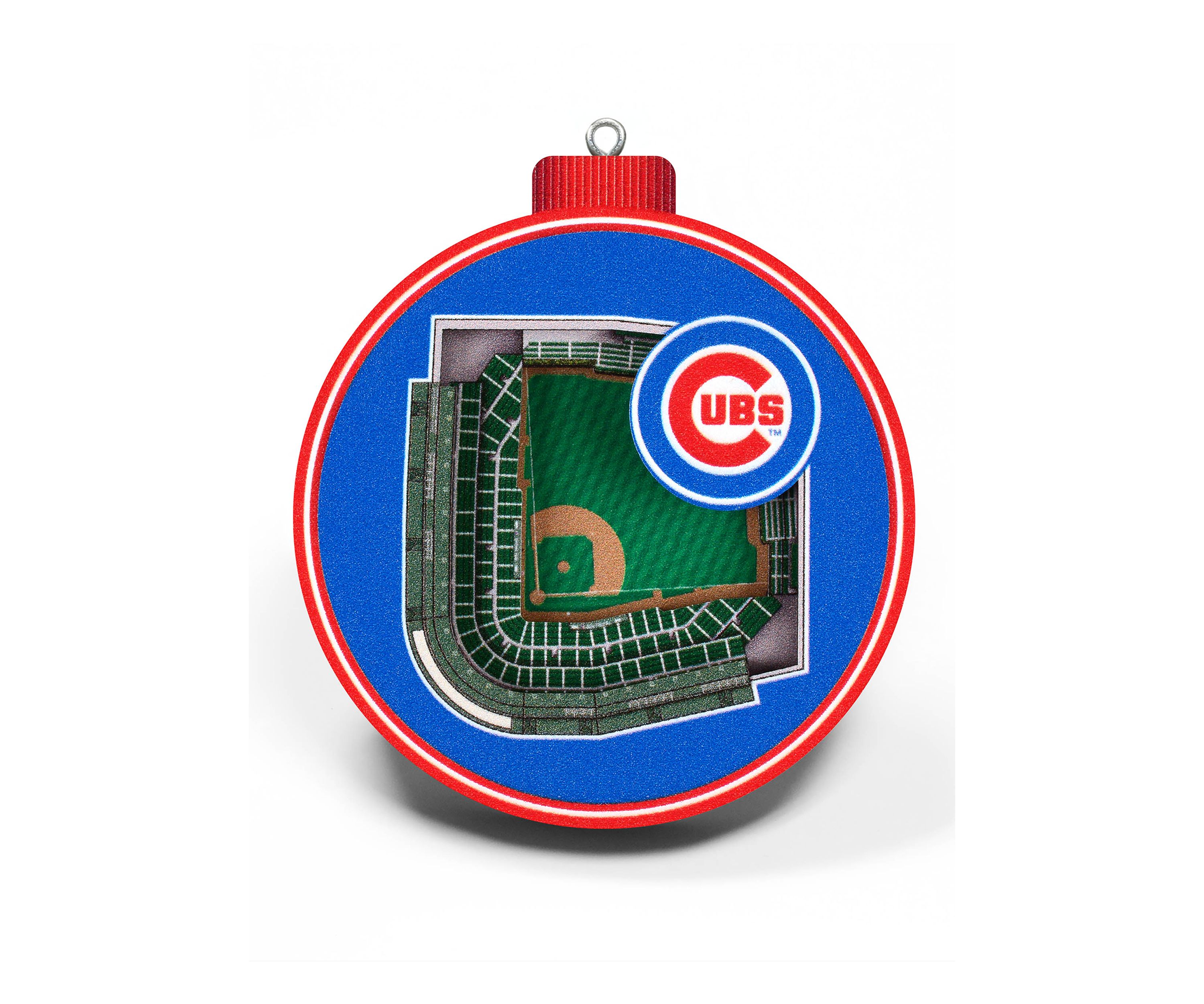 YouTheFan MLB Chicago Cubs 3D StadiumView Ornament - Wrigley Field