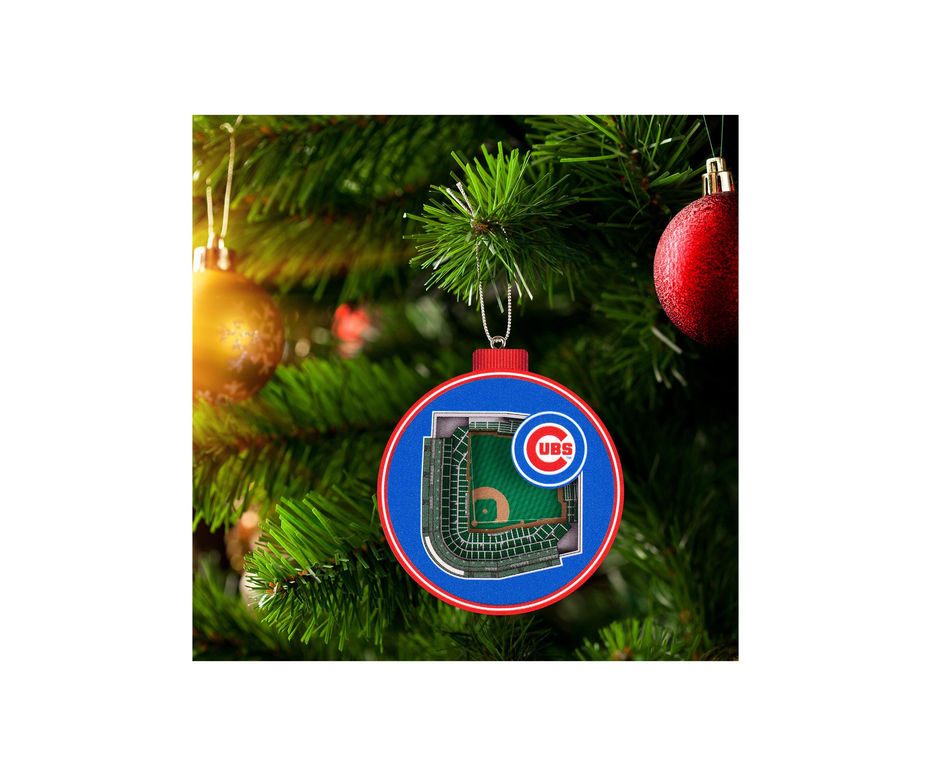 YouTheFan MLB Chicago Cubs 3D StadiumView Ornament - Wrigley Field