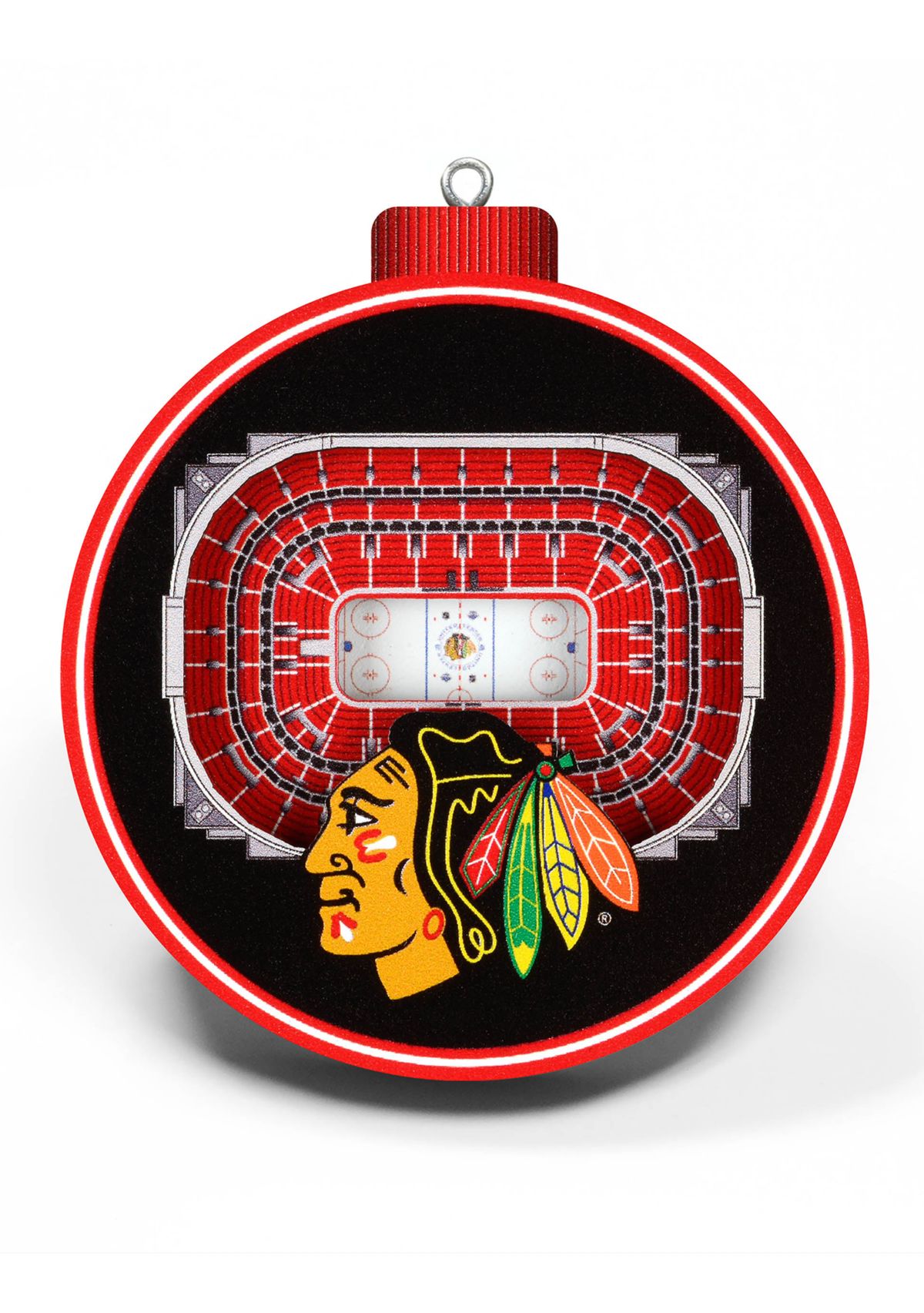 YouTheFan NHL Chicago Blackhawks 3D StadiumView Ornament - United Center