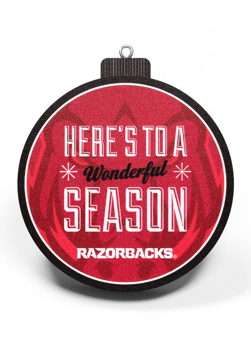 YouTheFan NCAA Arkansas Razorbacks 3D Logo Series Ornaments