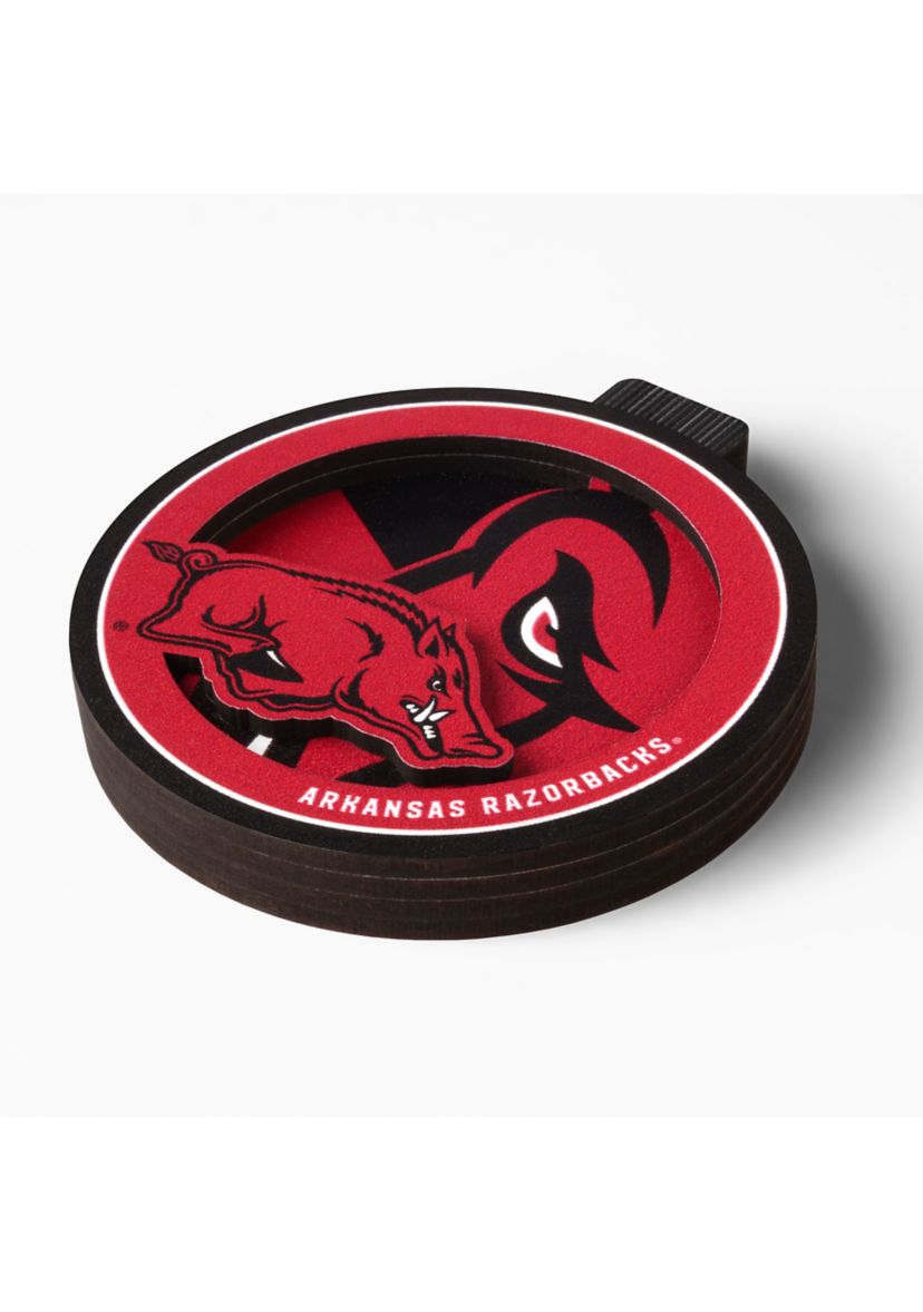 YouTheFan NCAA Arkansas Razorbacks 3D Logo Series Ornaments