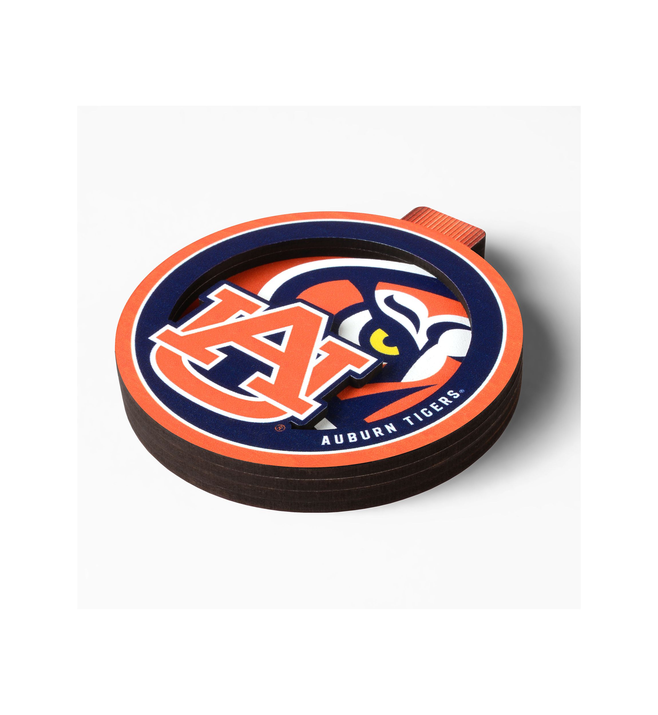 YouTheFan NCAA Auburn Tigers 3D Logo Series Ornaments