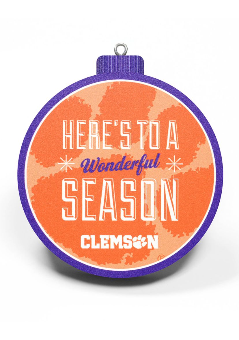 YouTheFan NCAA Clemson Tigers 3D Logo Series Ornaments