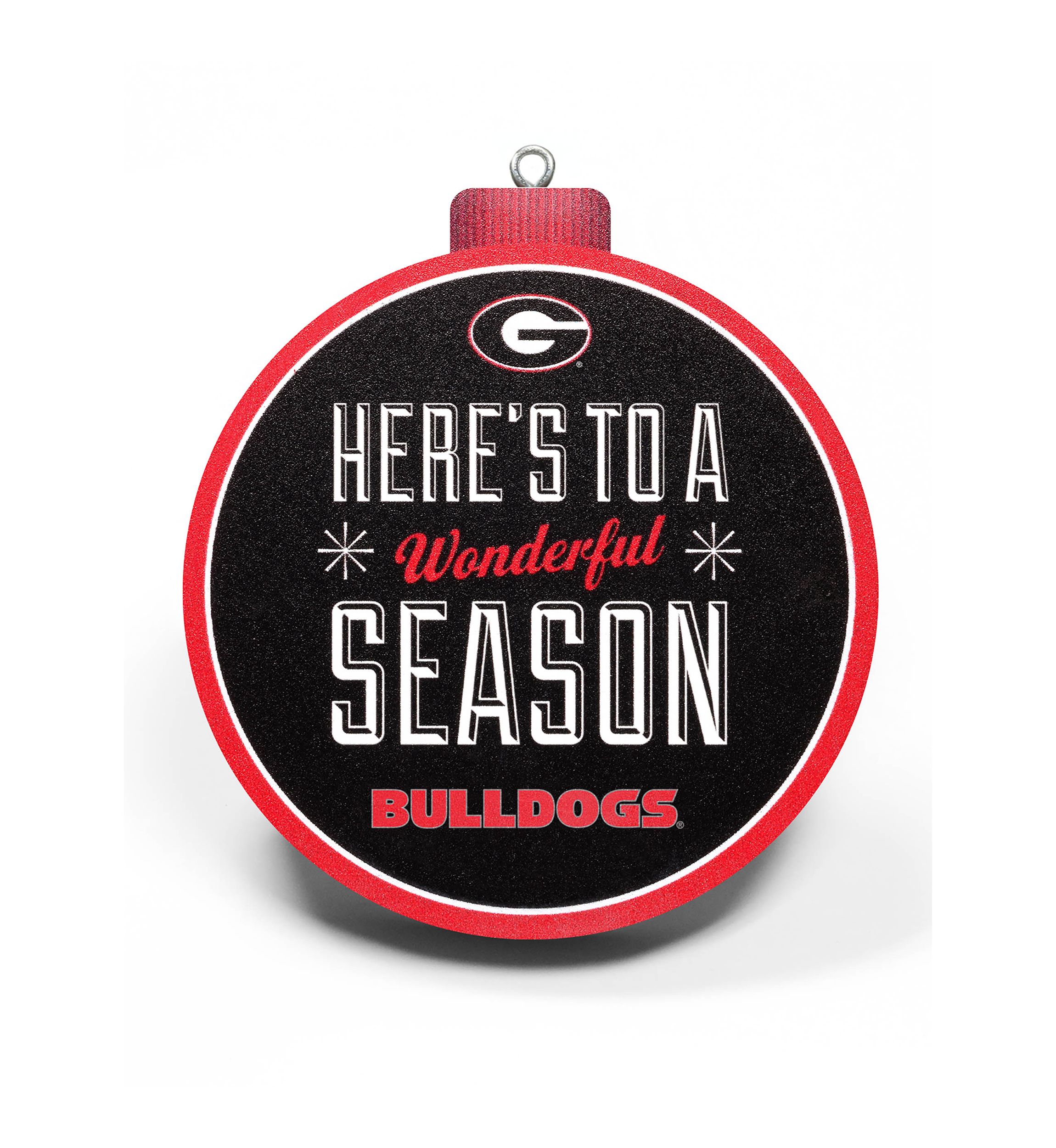 NCAA Georgia Bulldogs 3D Logo Series Ornaments