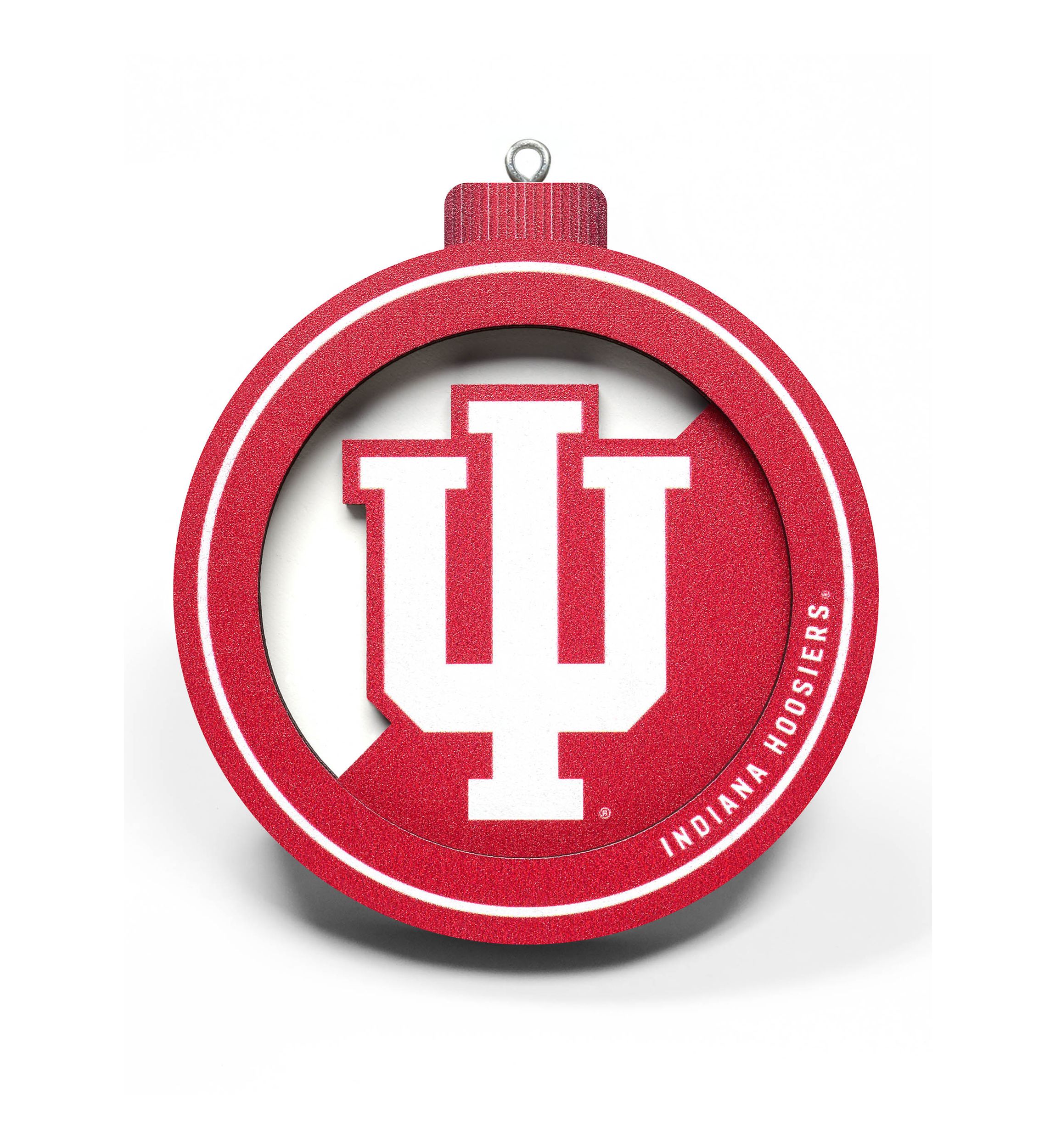 YouTheFan NCAA Indiana Hoosiers 3D Logo Series Ornaments
