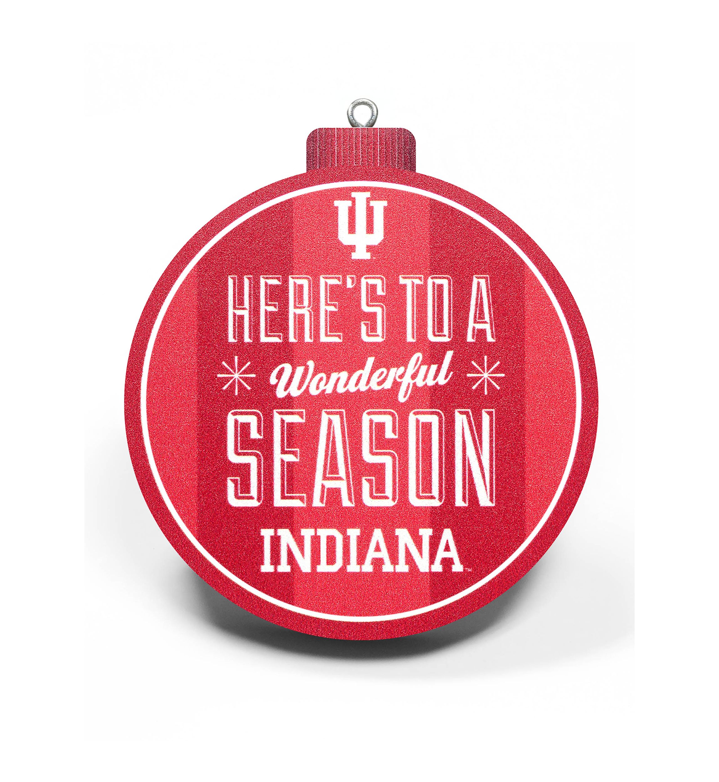 YouTheFan NCAA Indiana Hoosiers 3D Logo Series Ornaments