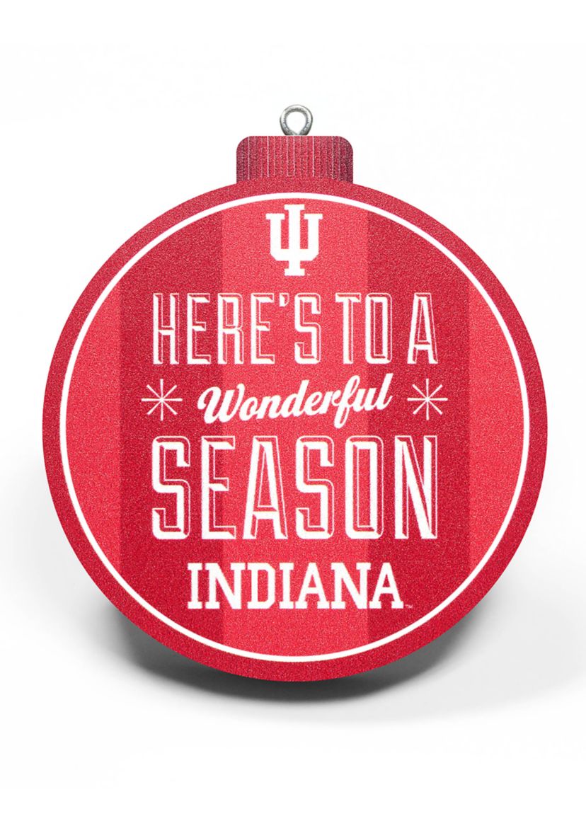 YouTheFan NCAA Indiana Hoosiers 3D Logo Series Ornaments