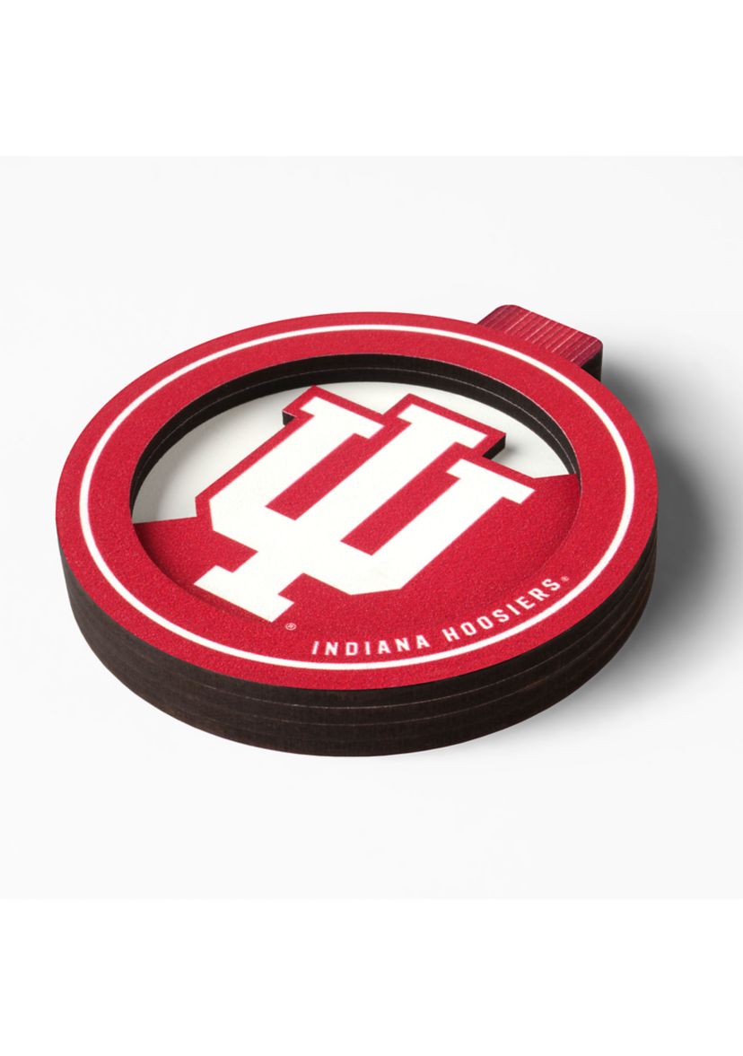 YouTheFan NCAA Indiana Hoosiers 3D Logo Series Ornaments