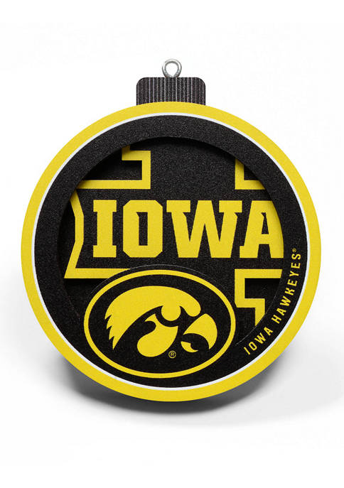 You The Fan NCAA Iowa Hawkeyes 3D Logo