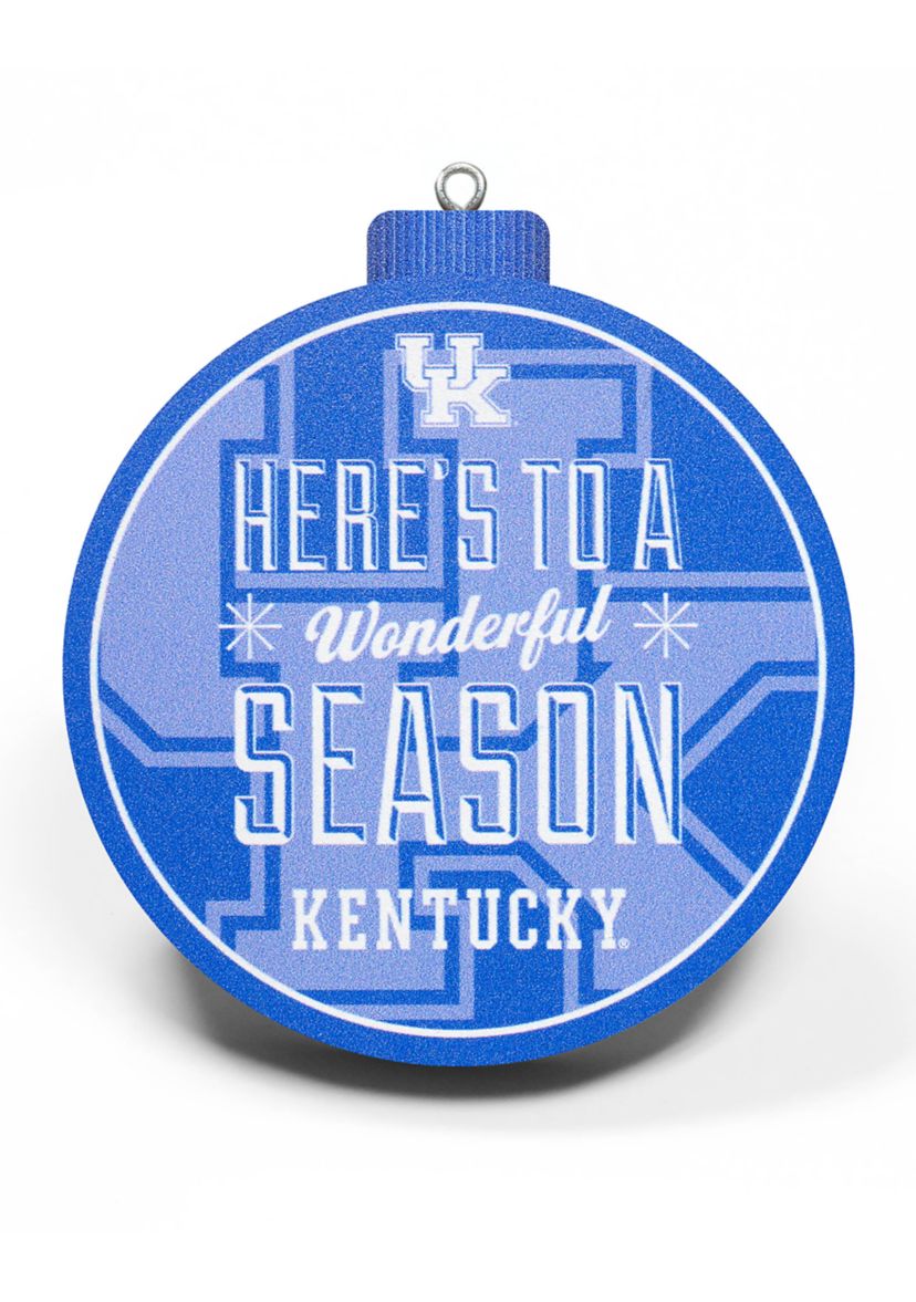 NCAA Kentucky Wildcats 3D Logo Series Ornaments