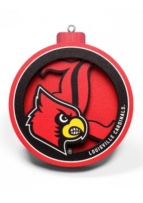 Youthefan Ncaa Louisville Cardinals 3D Logo Series Ornaments