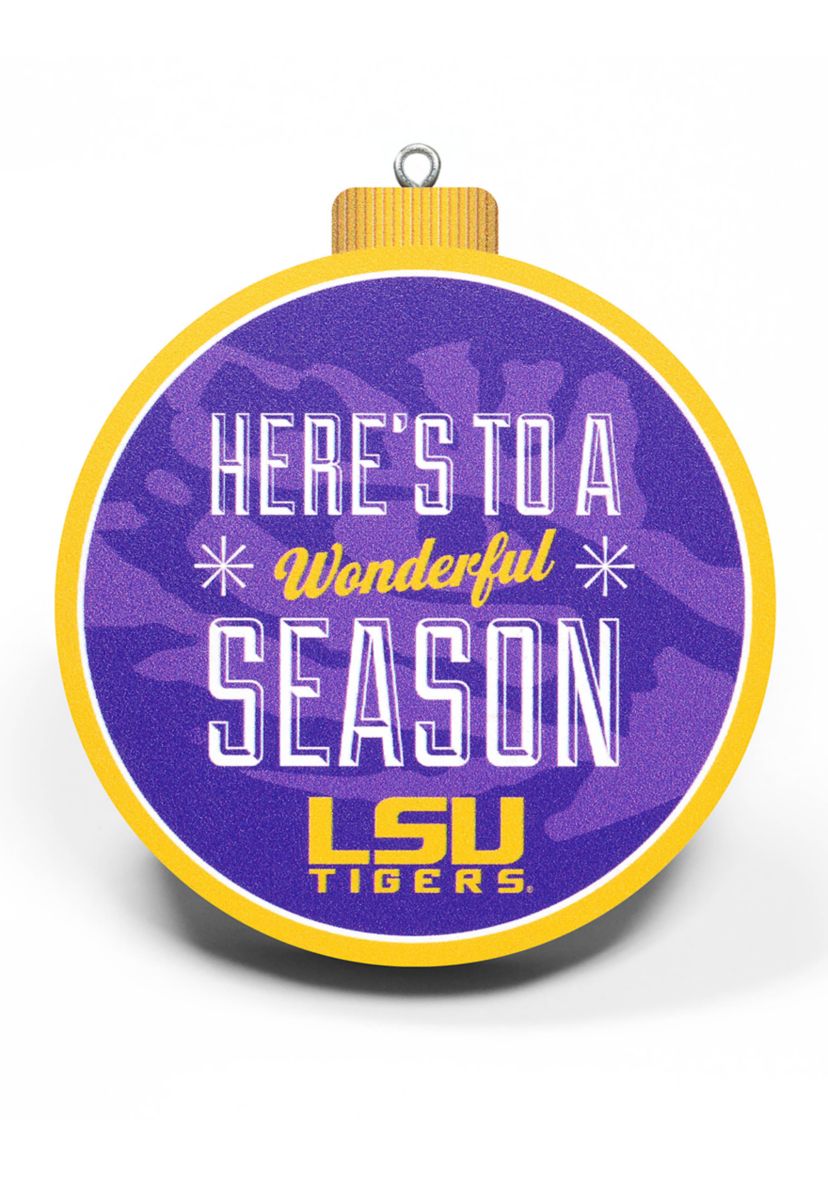 YouTheFan NCAA LSU Tigers 3D Logo Series Ornaments