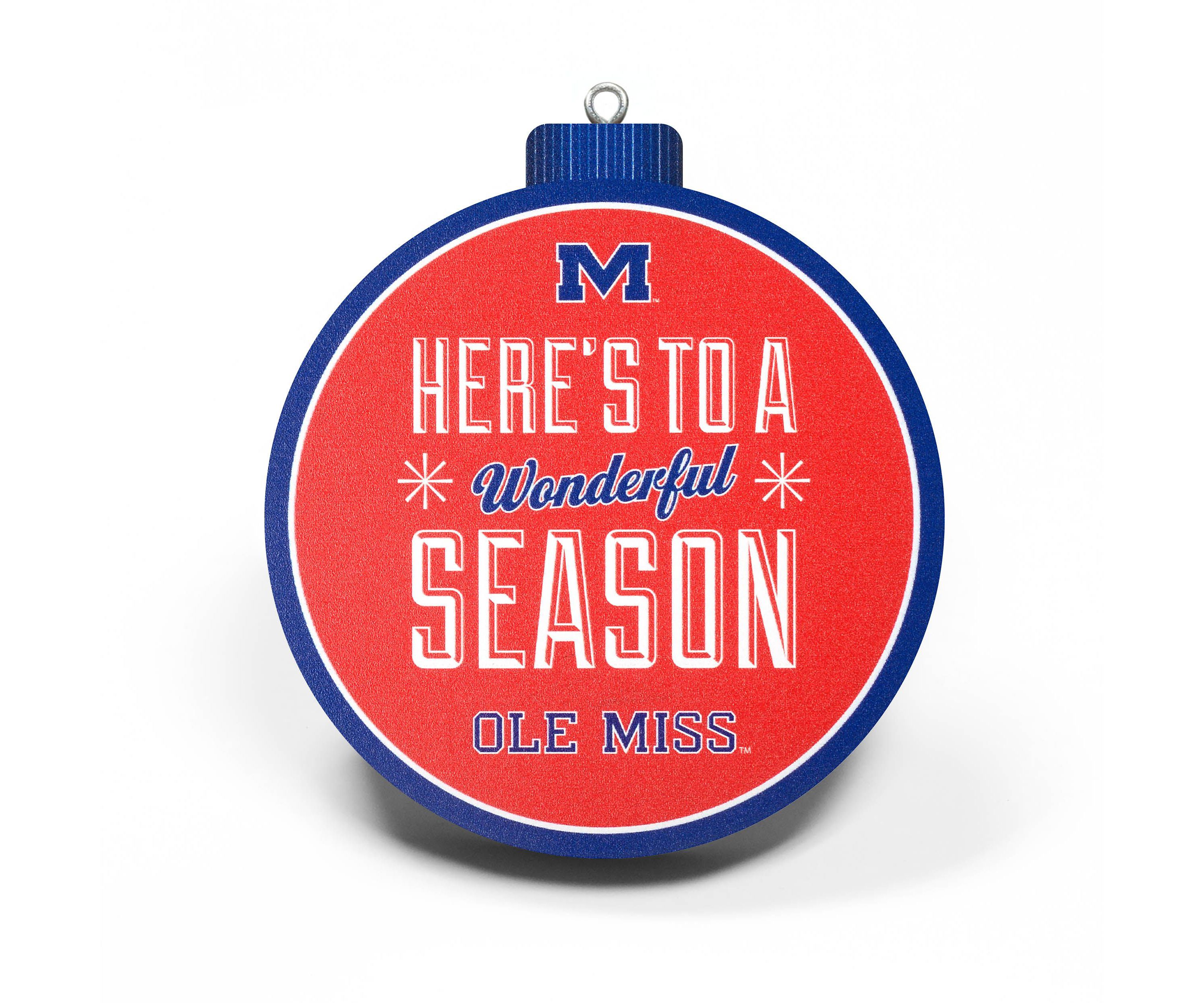 Ole Miss Rebels YouTheFan NCAA Mississippi Rebels 3D Logo Series Ornaments
