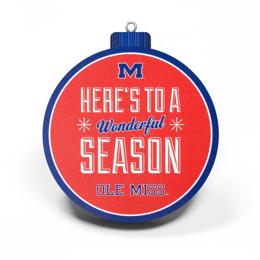 Ole Miss Rebels YouTheFan NCAA Mississippi Rebels 3D Logo Series Ornaments