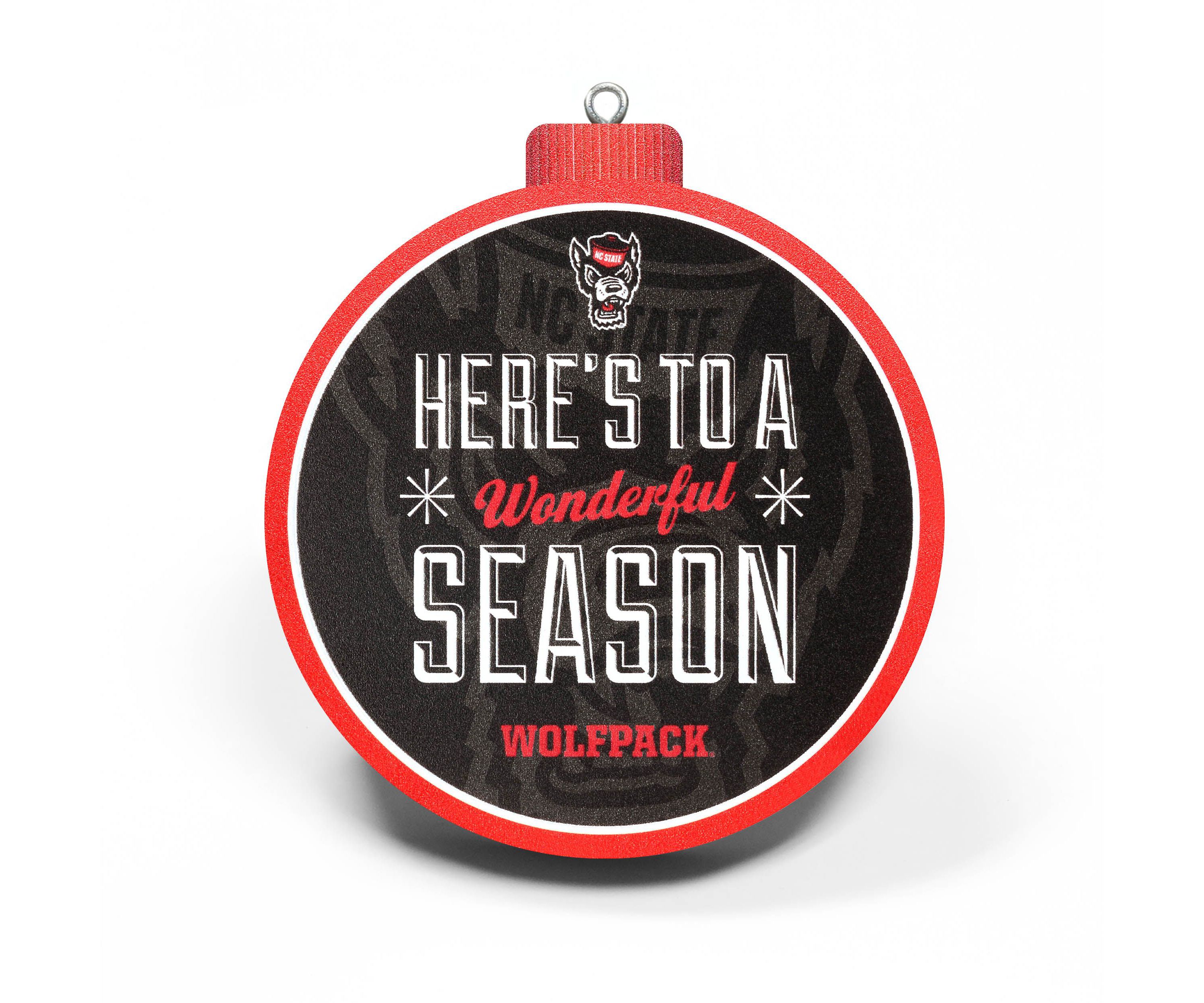 YouTheFan NCAA NC State Wolfpack 3D Logo Series Ornaments