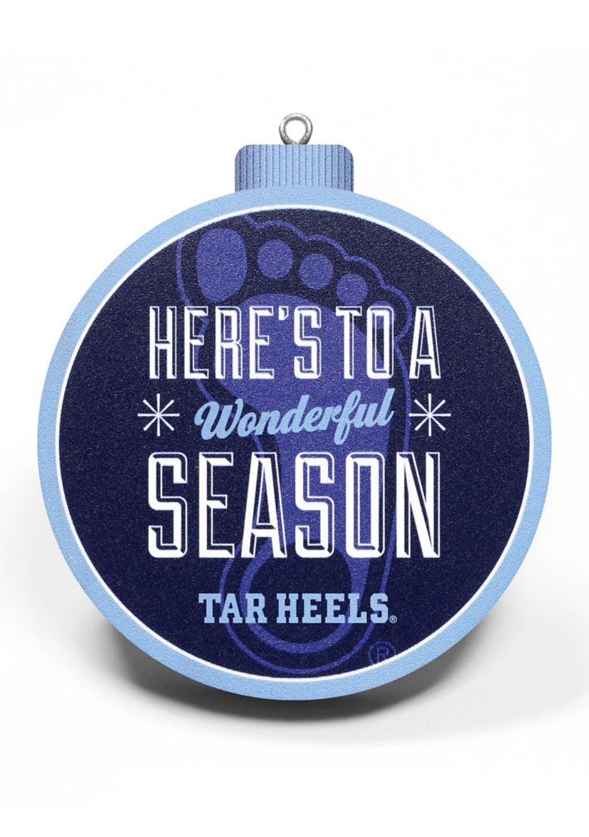 YouTheFan NCAA North Carolina Tar Heels 3D Logo Series Ornaments