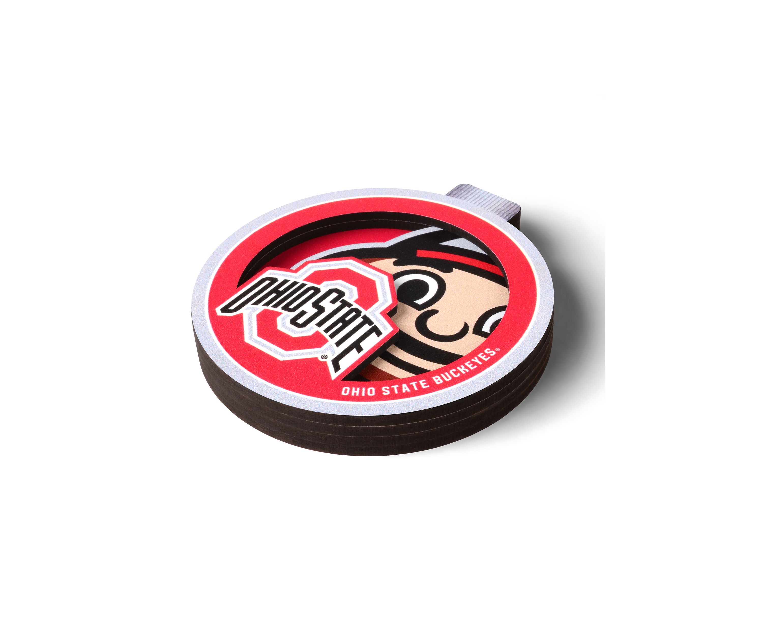 YouTheFan NCAA Ohio State Buckeyes 3D Logo Series Ornaments