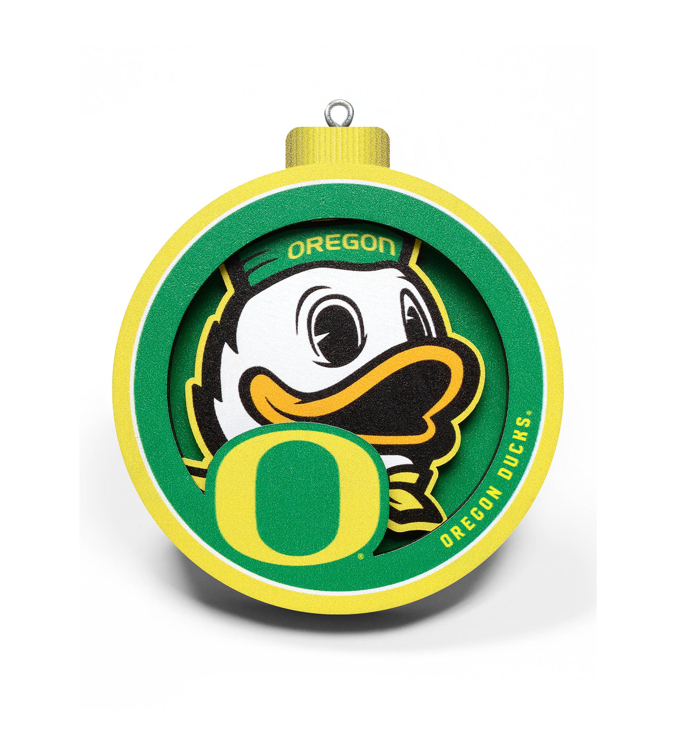 NCAA Oregon Ducks 3D Logo Series Ornaments