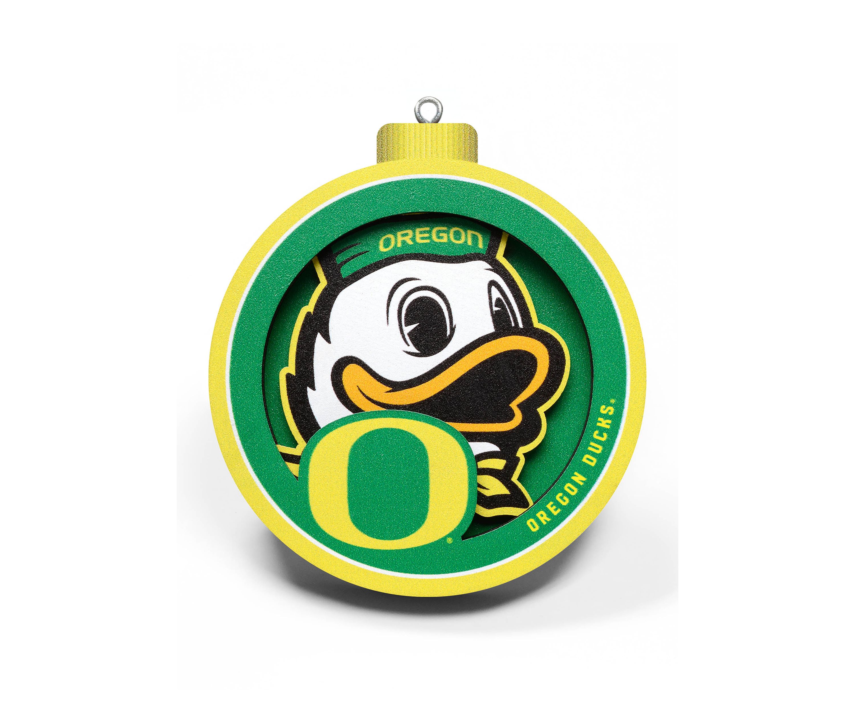 NCAA Oregon Ducks 3D Logo Series Ornaments