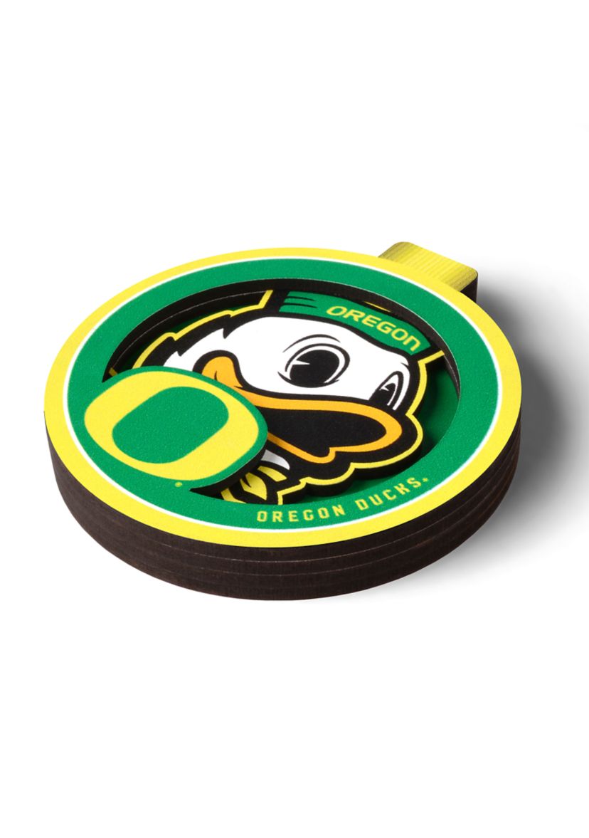NCAA Oregon Ducks 3D Logo Series Ornaments