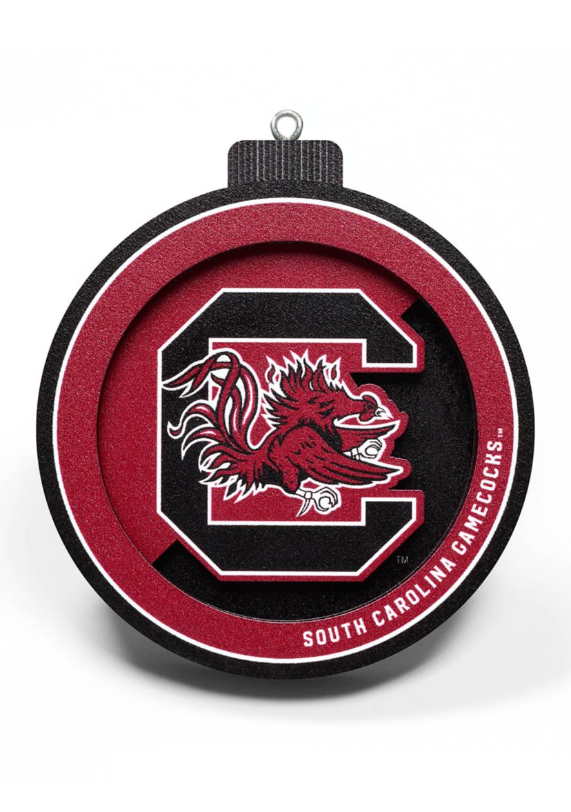 YouTheFan NCAA South Carolina Gamecocks 3D Logo Series Ornaments