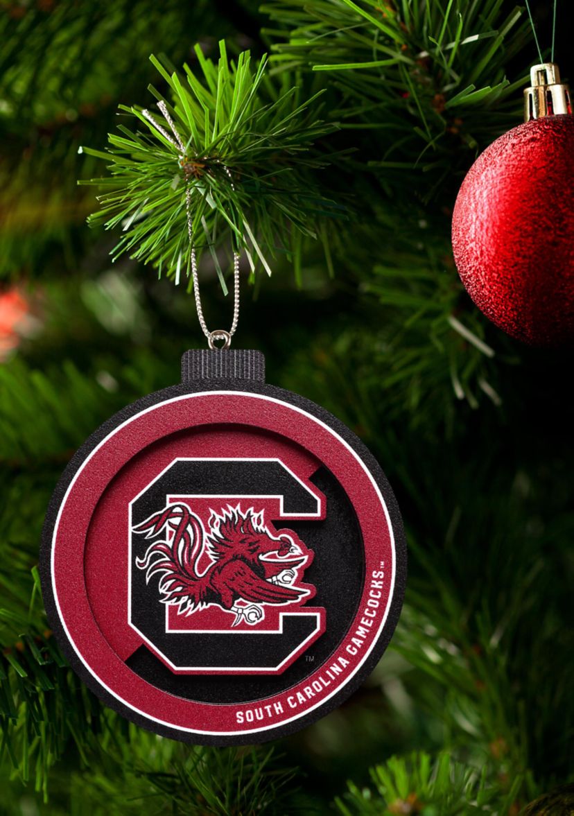 YouTheFan NCAA South Carolina Gamecocks 3D Logo Series Ornaments