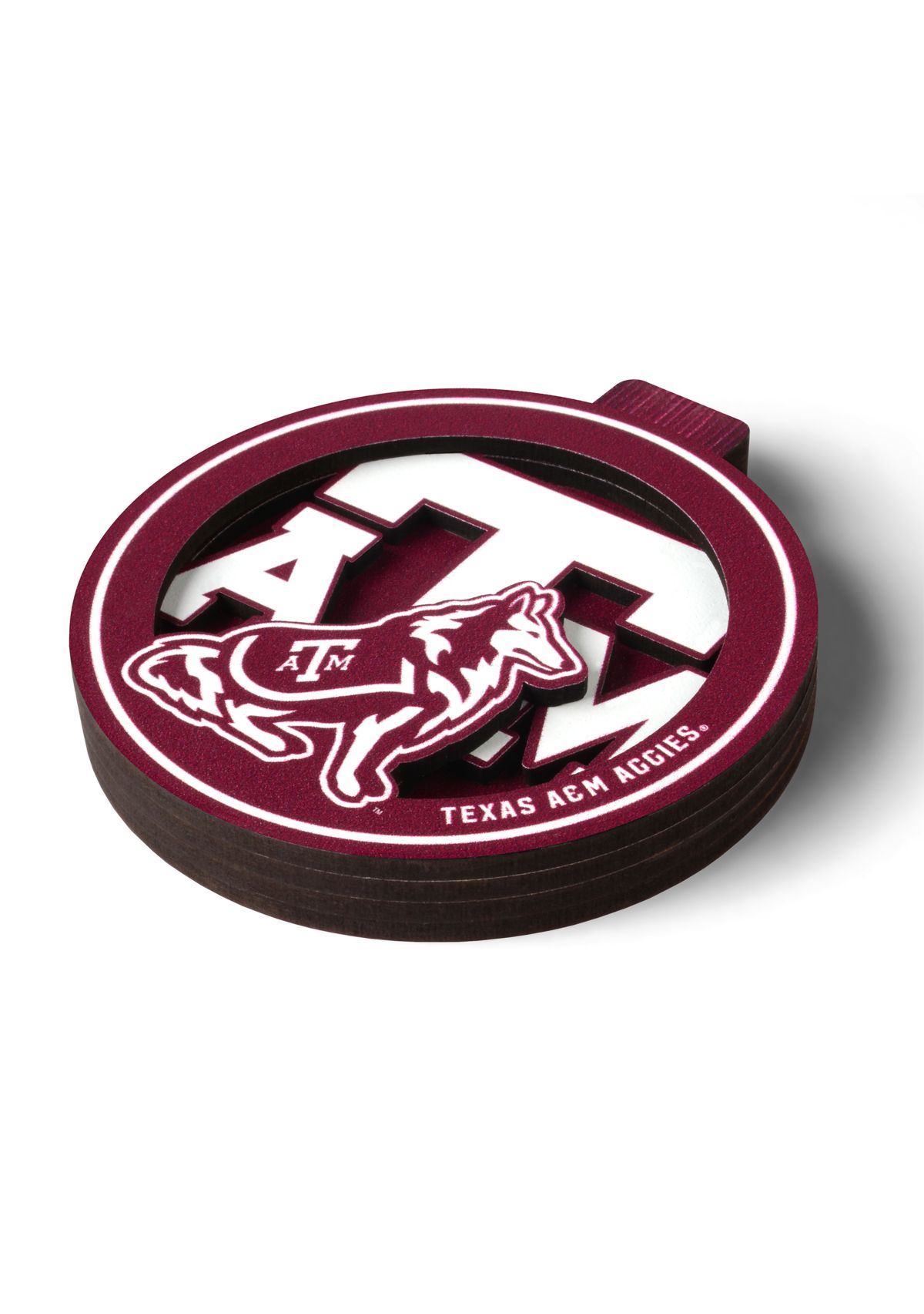 YouTheFan NCAA Texas A&M Aggies 3D Logo Series Ornaments