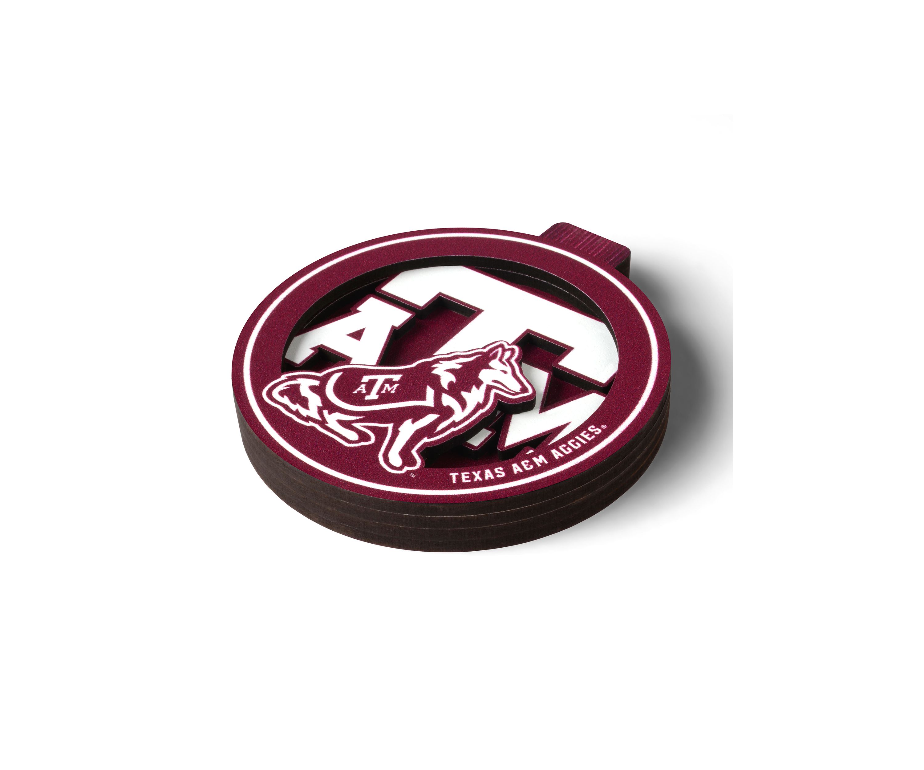 YouTheFan NCAA Texas A&M Aggies 3D Logo Series Ornaments