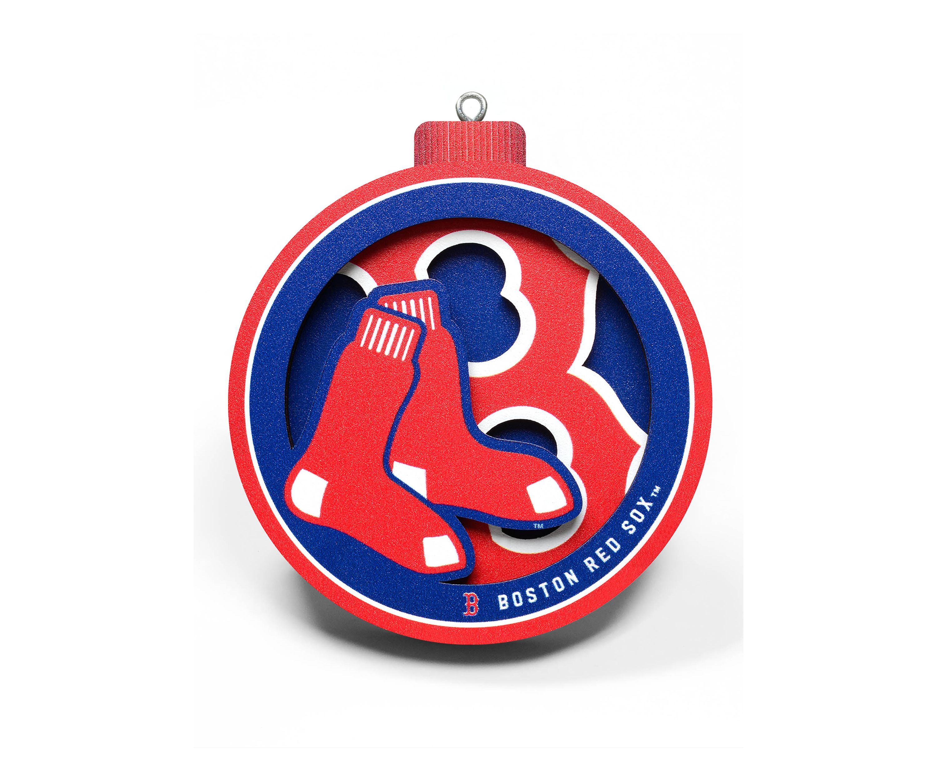 YouTheFan MLB Boston Red Sox 3D Logo Series Ornaments