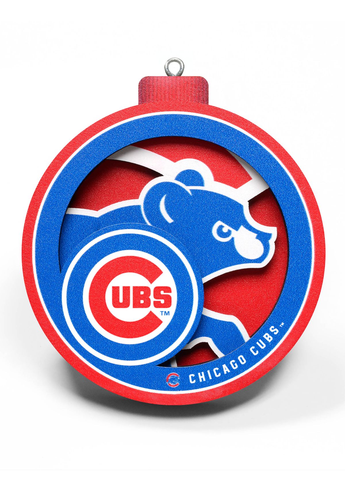 YouTheFan MLB Chicago Cubs 3D Logo Series Ornaments