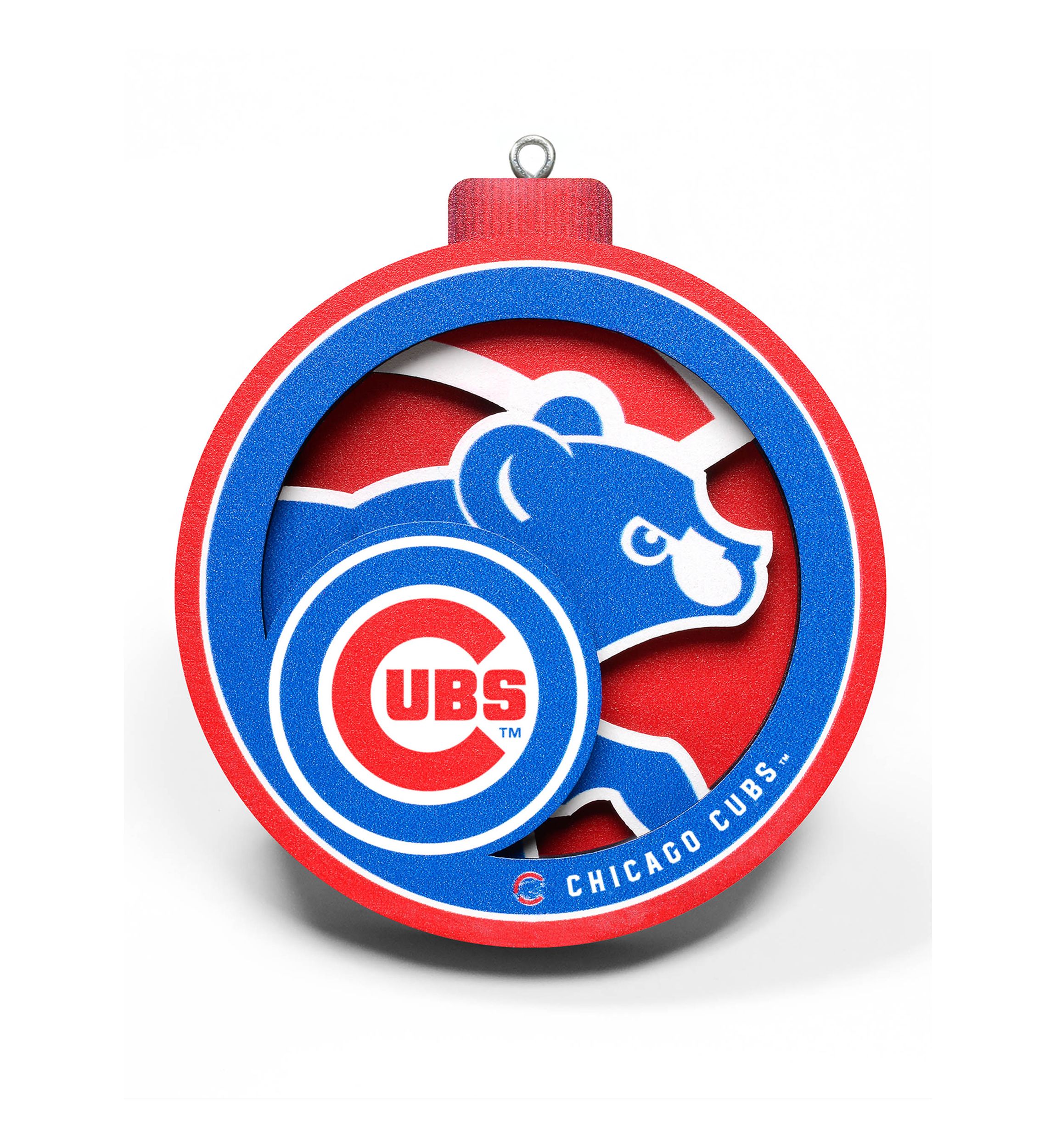 YouTheFan MLB Chicago Cubs 3D Logo Series Ornaments