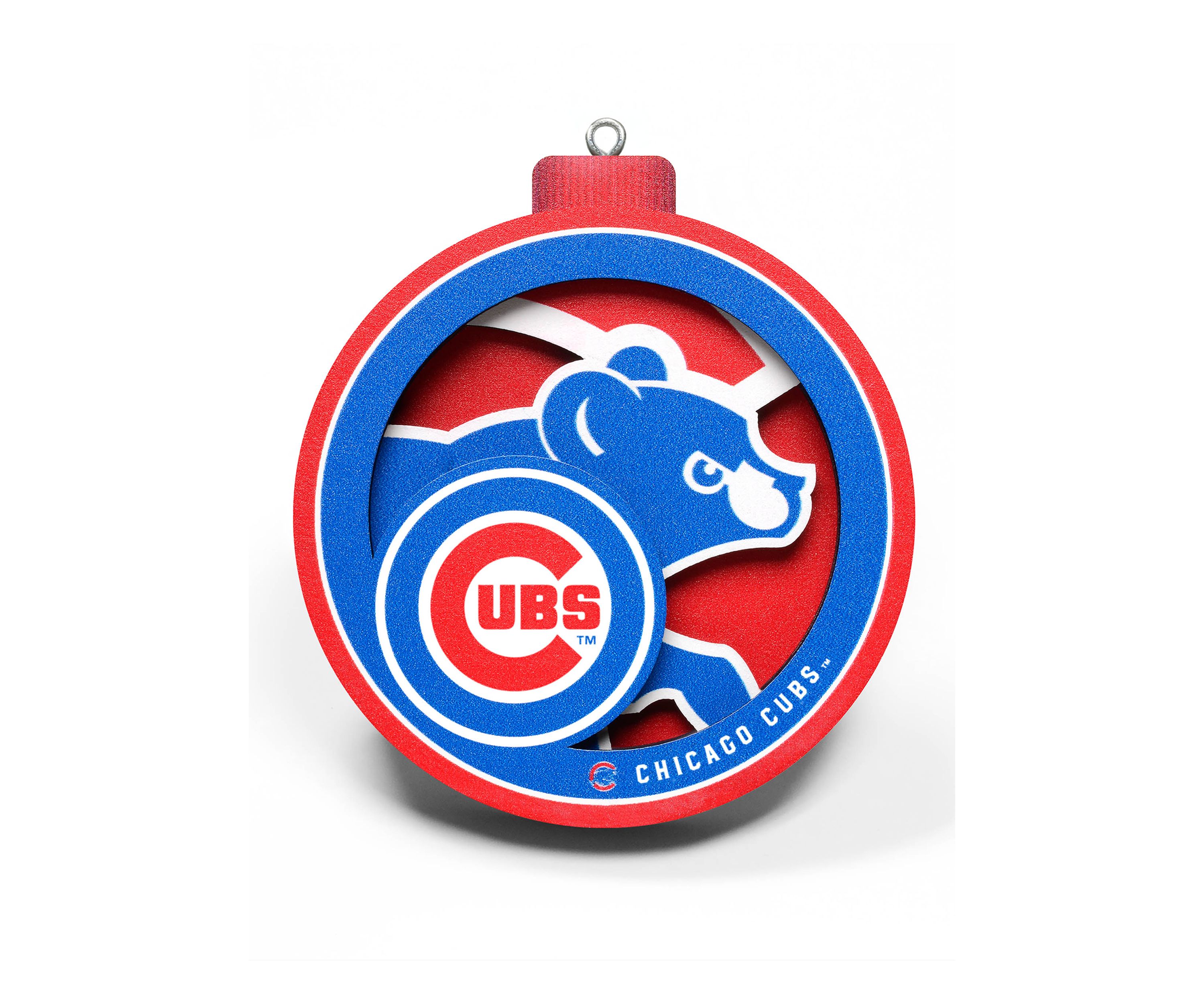 YouTheFan MLB Chicago Cubs 3D Logo Series Ornaments