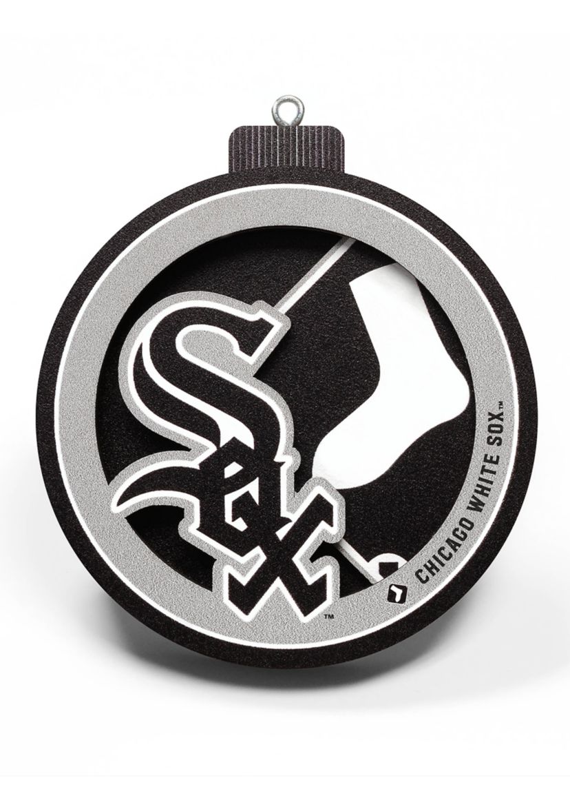YouTheFan MLB Chicago White Sox 3D Logo Series Ornaments