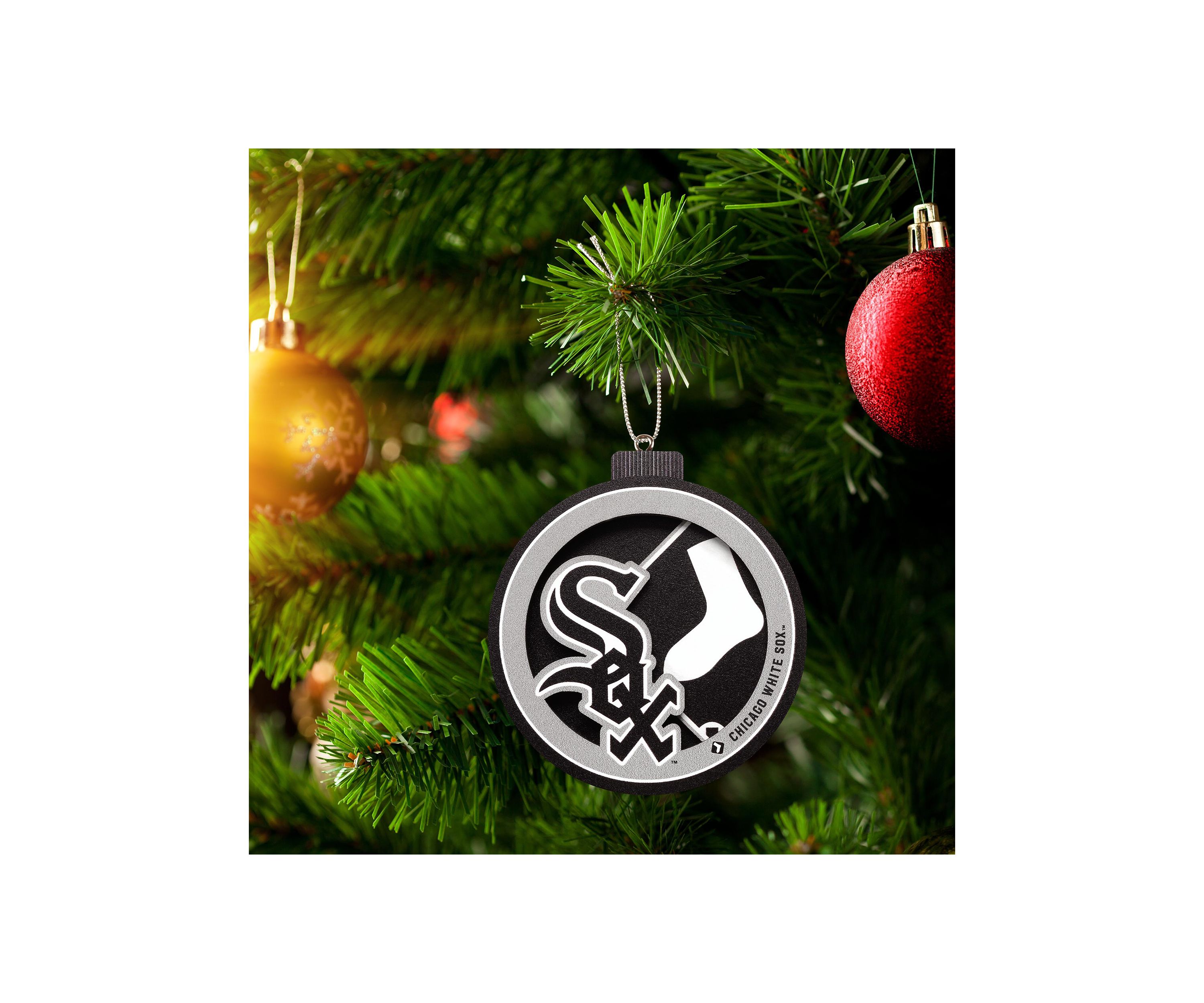 YouTheFan MLB Chicago White Sox 3D Logo Series Ornaments