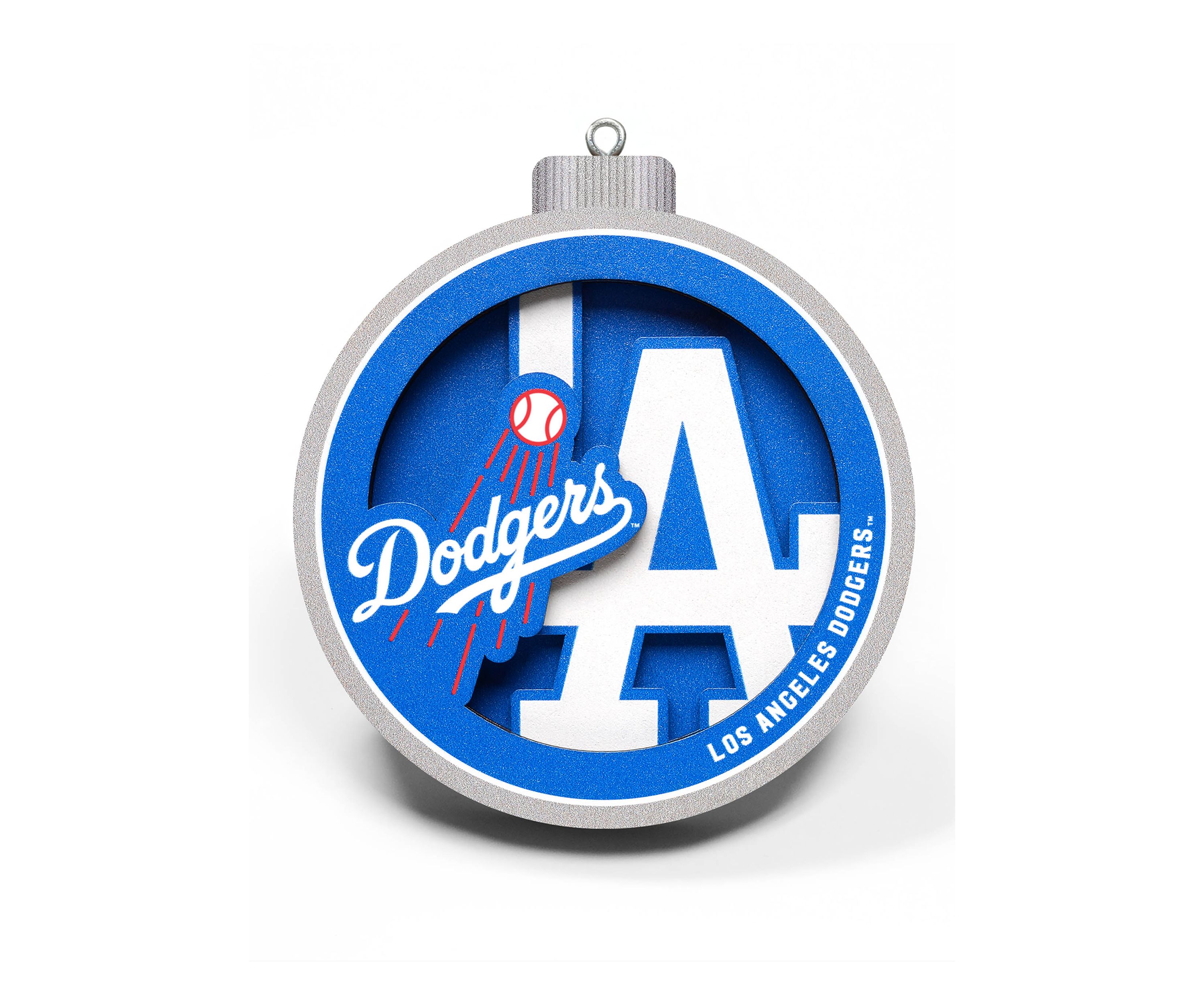 YouTheFan MLB Los Angeles Dodgers 3D Logo Series Ornaments
