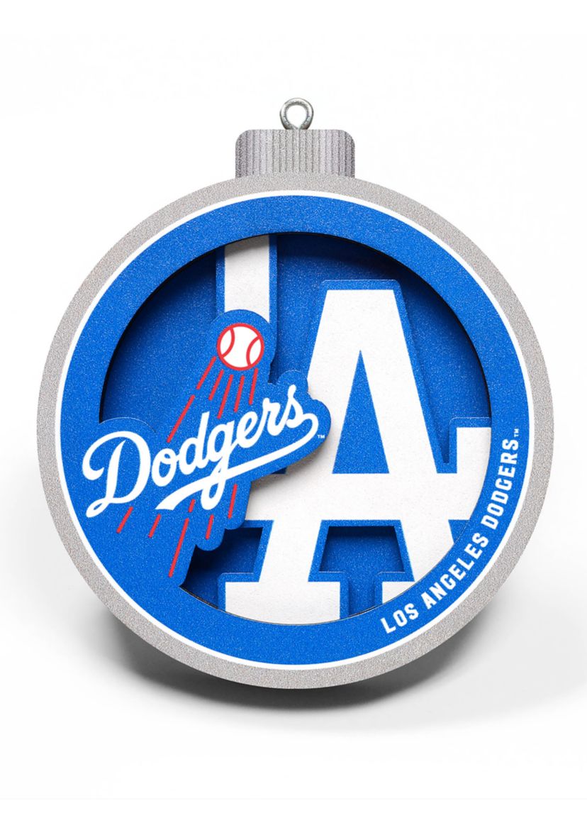YouTheFan MLB Los Angeles Dodgers 3D Logo Series Ornaments